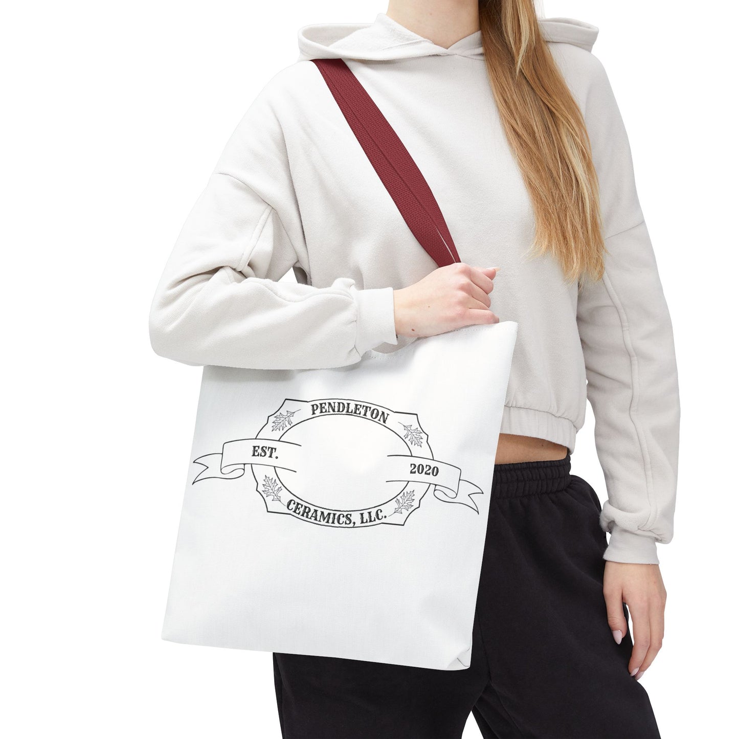 Pendleton Ceramics Logo White Tote Bag