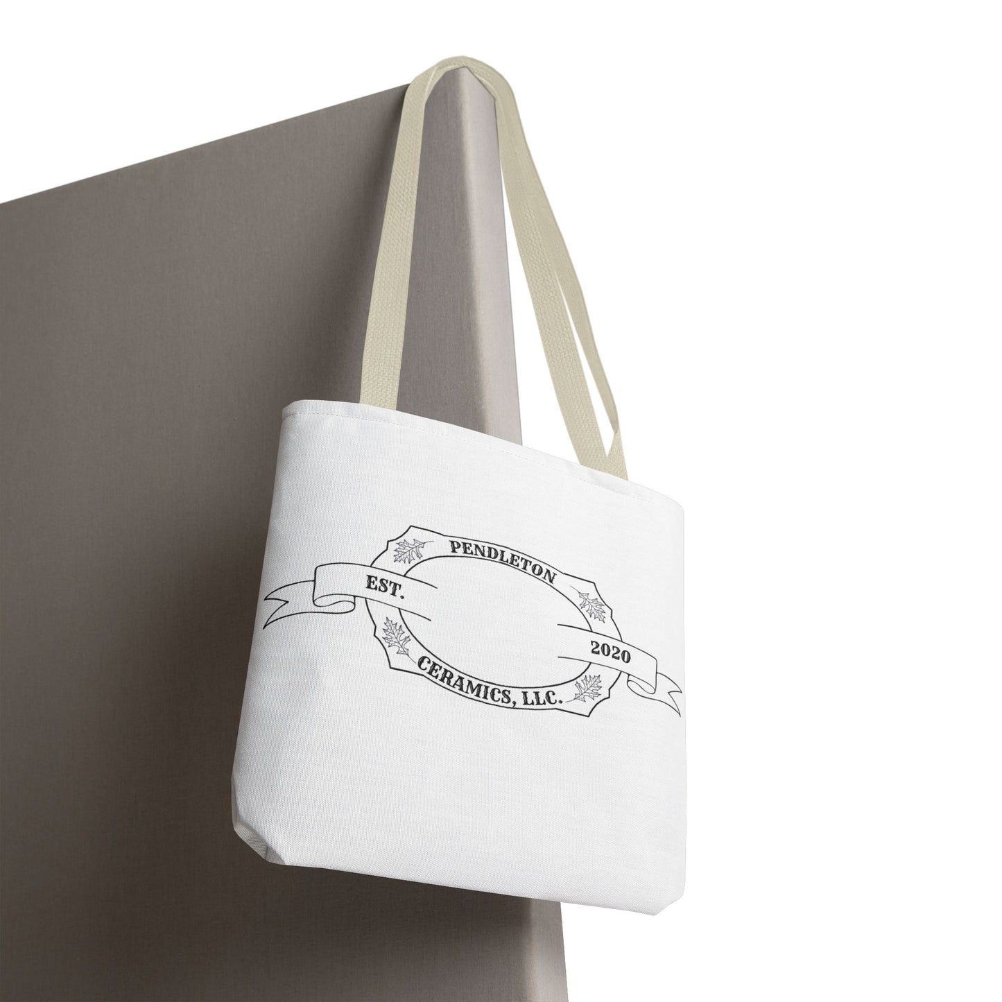 Pendleton Ceramics Logo White Tote Bag