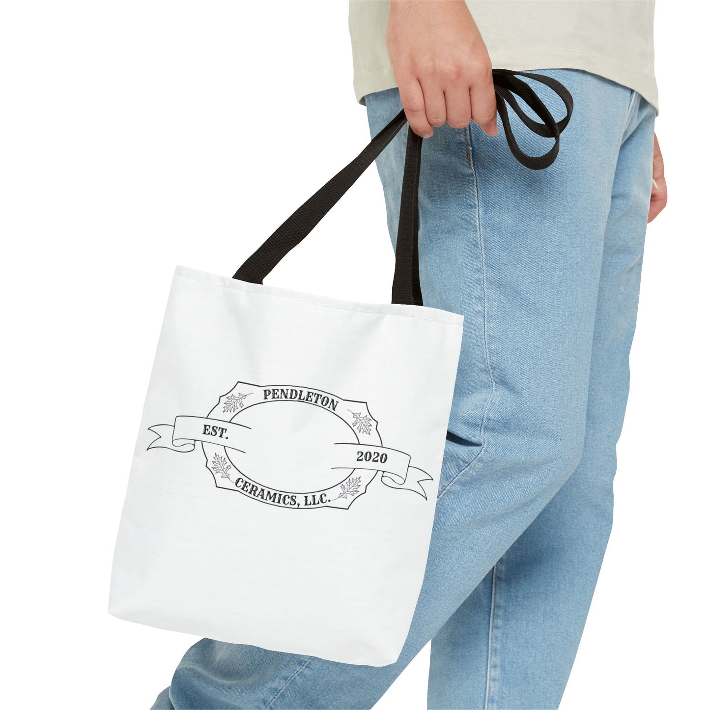 Pendleton Ceramics Logo White Tote Bag