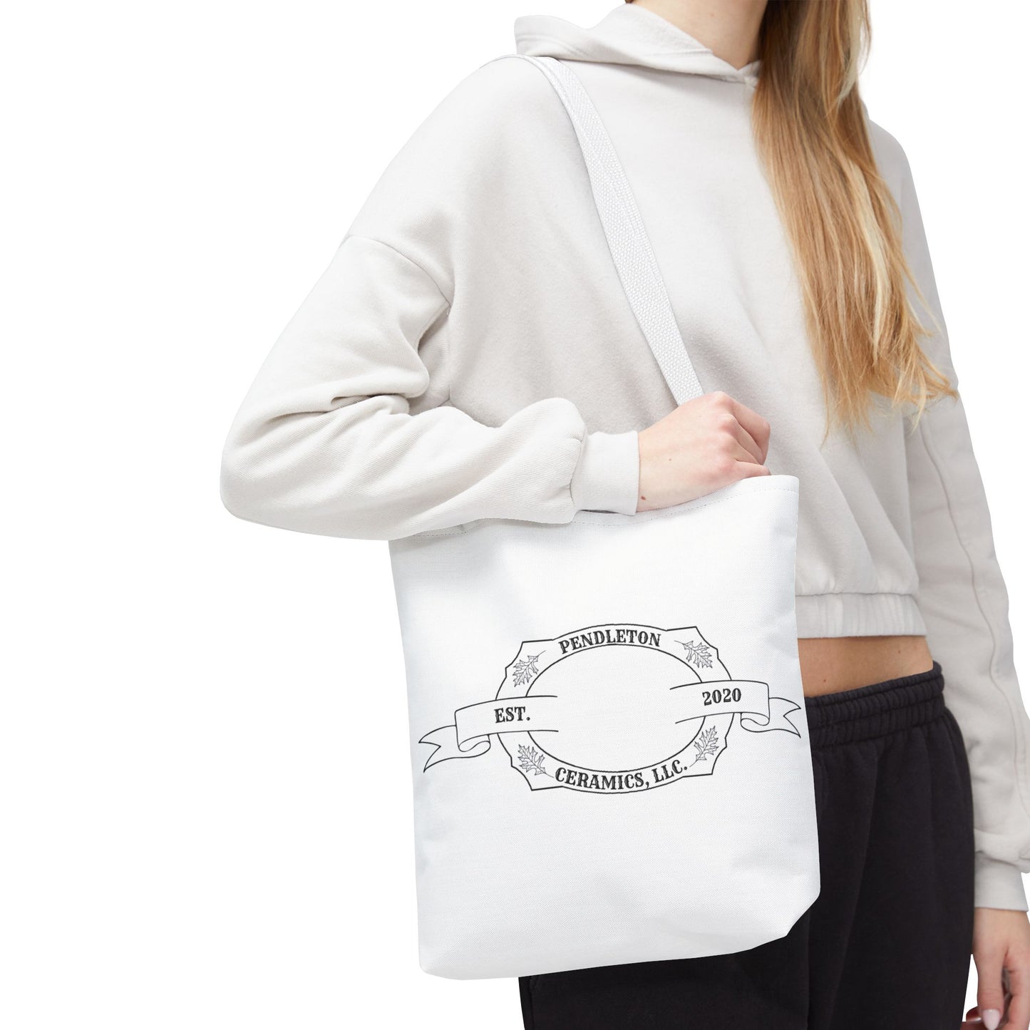Pendleton Ceramics Logo White Tote Bag
