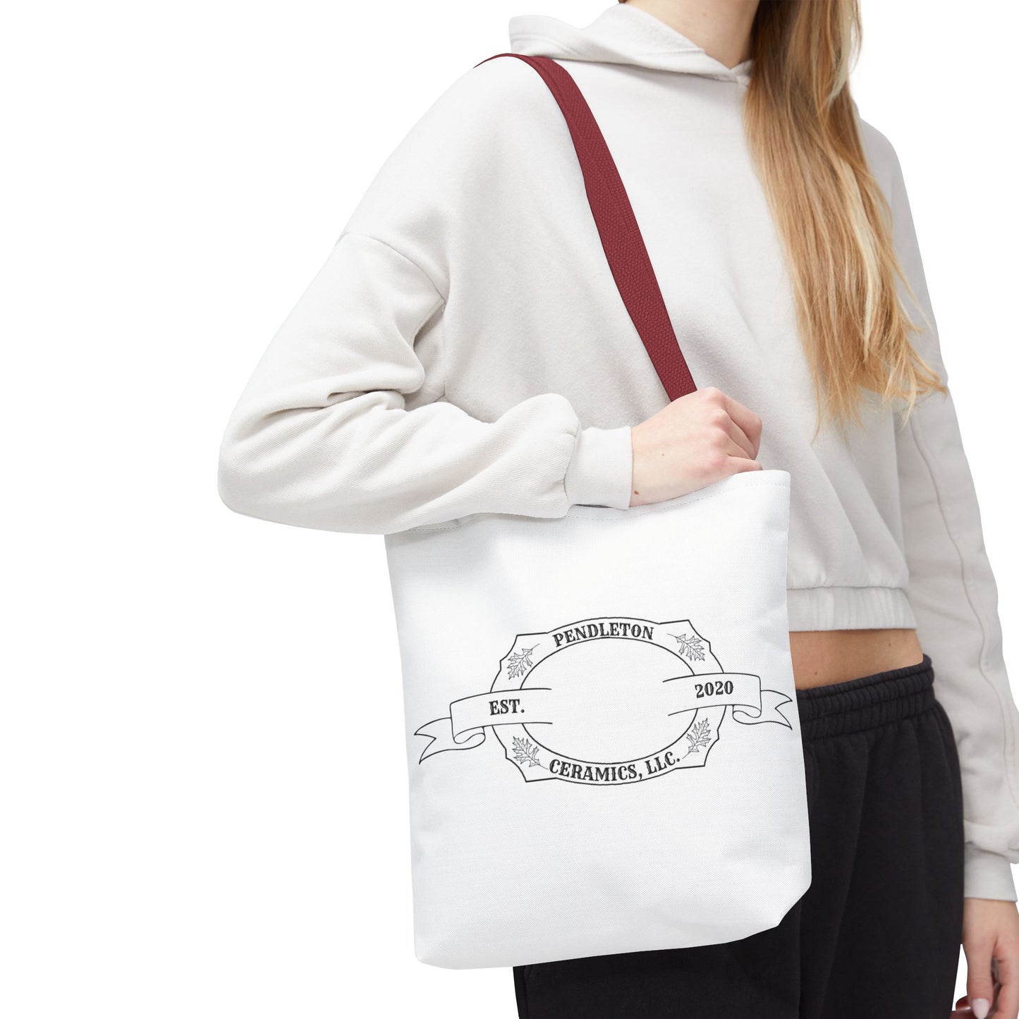 Pendleton Ceramics Logo White Tote Bag