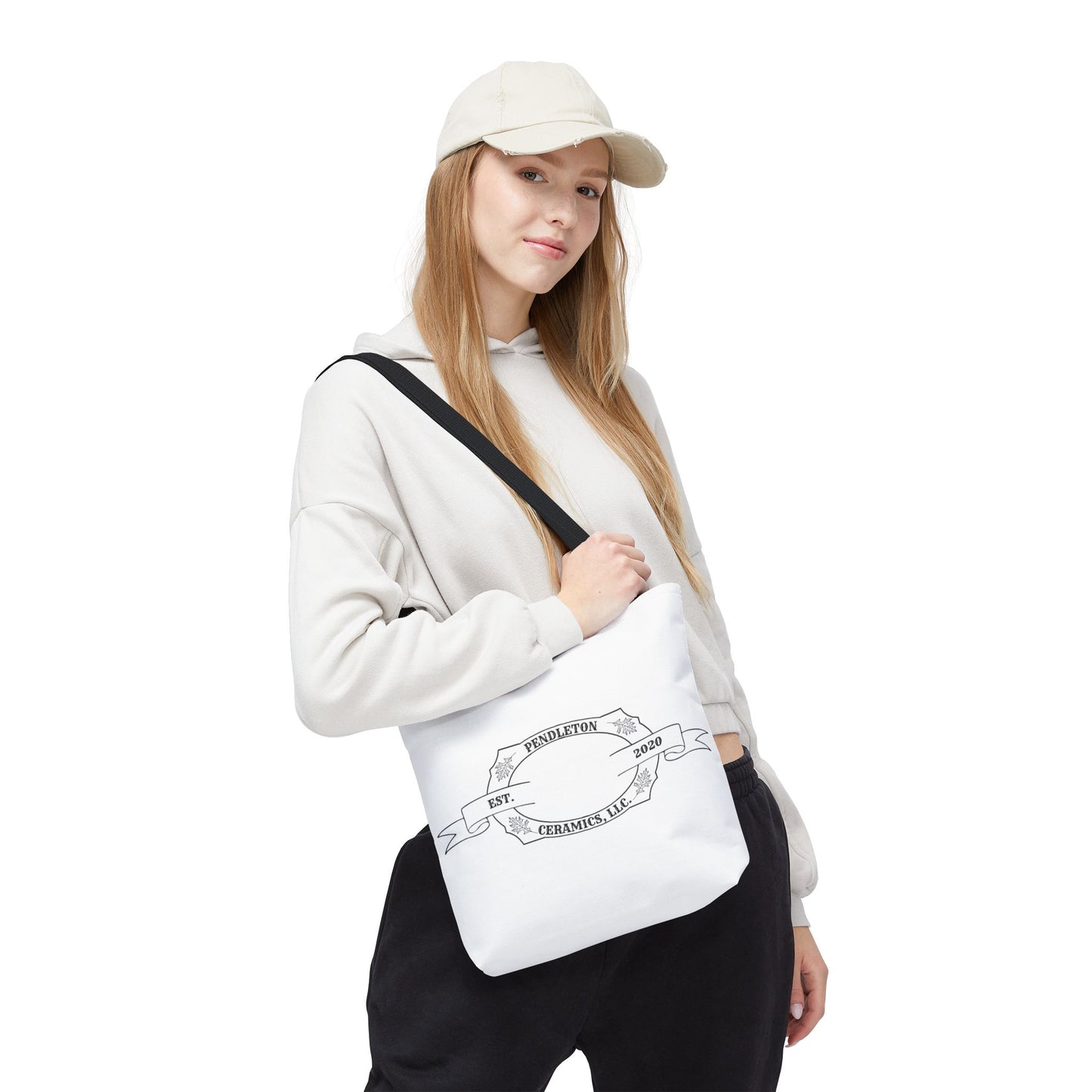 Pendleton Ceramics Logo White Tote Bag