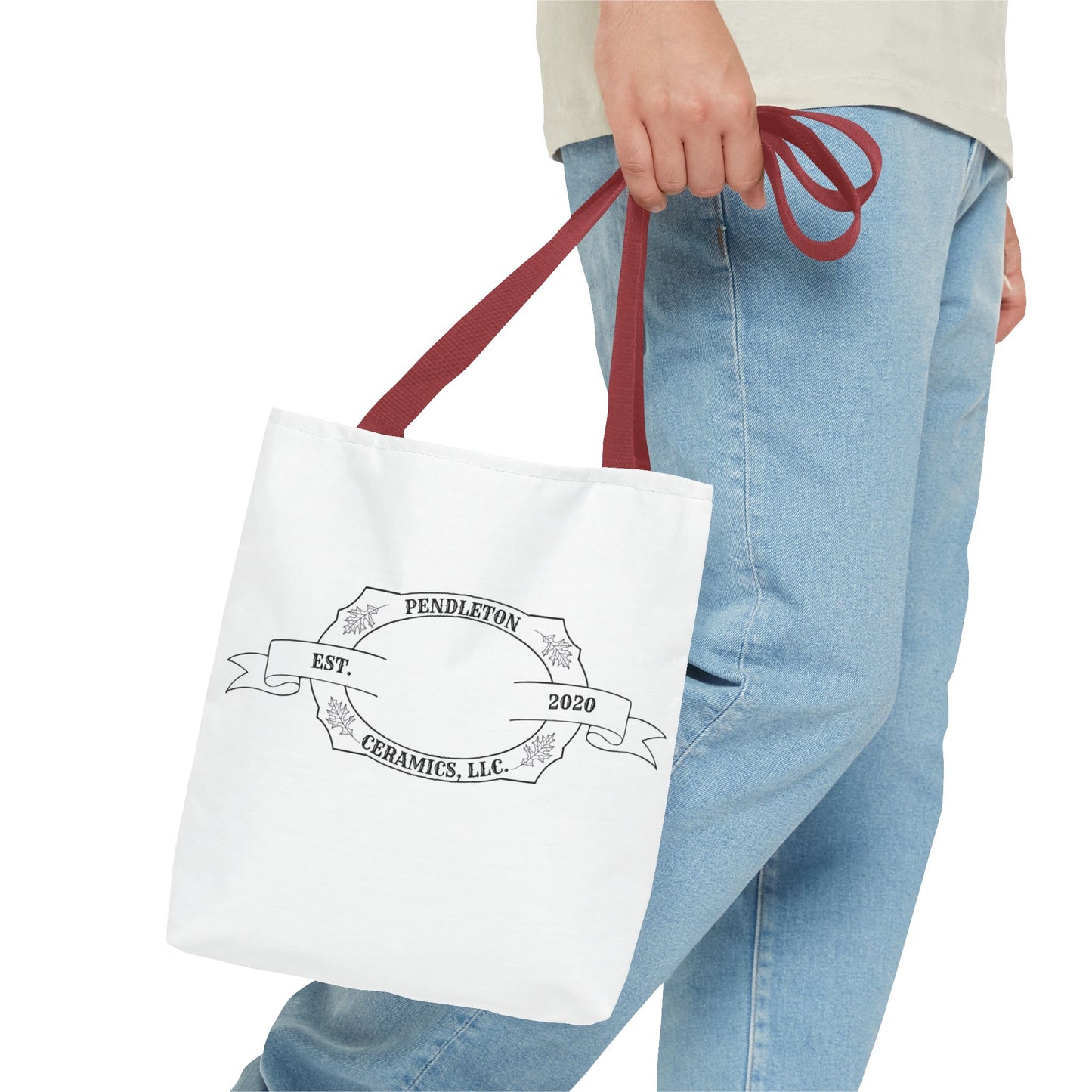 Pendleton Ceramics Logo White Tote Bag