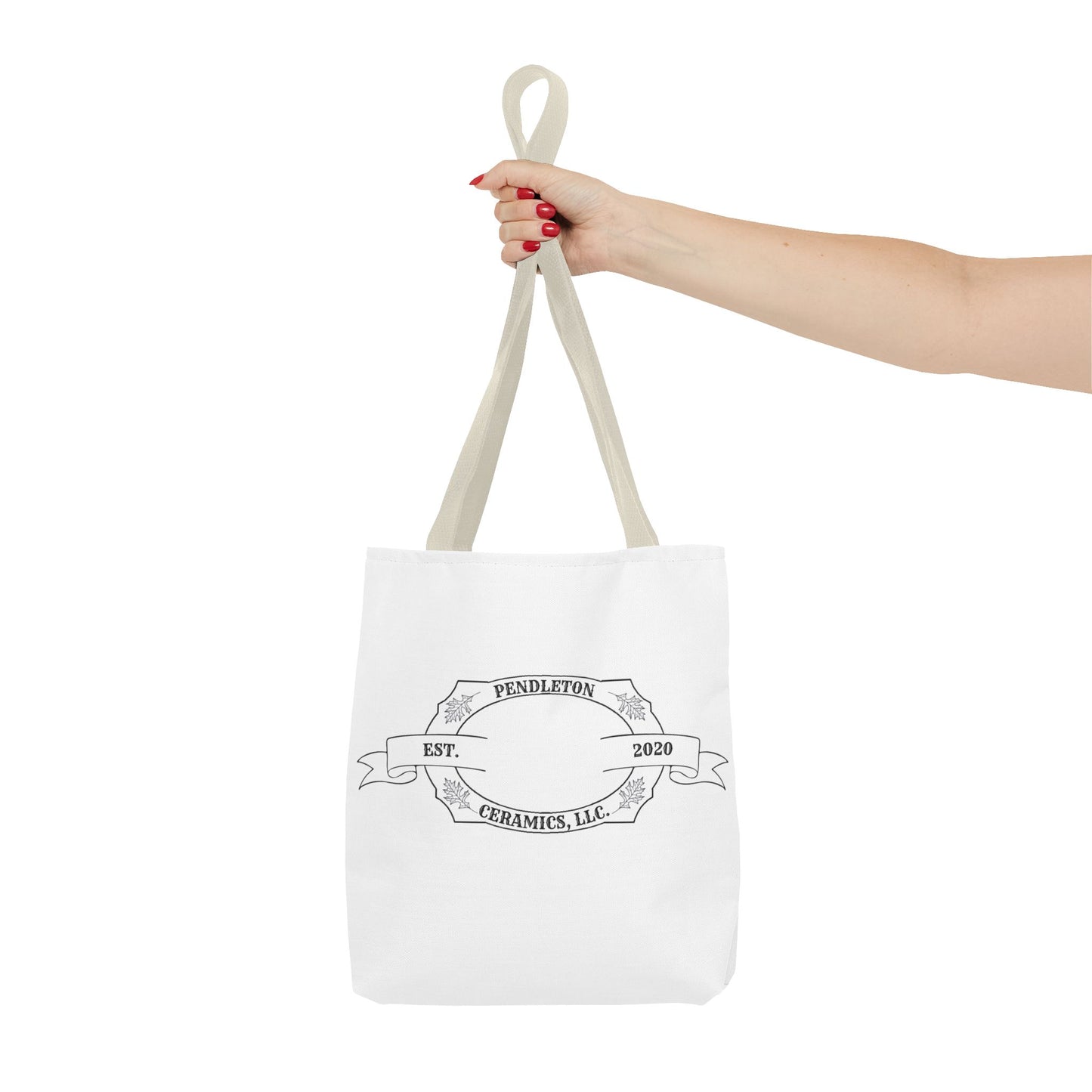 Pendleton Ceramics Logo White Tote Bag