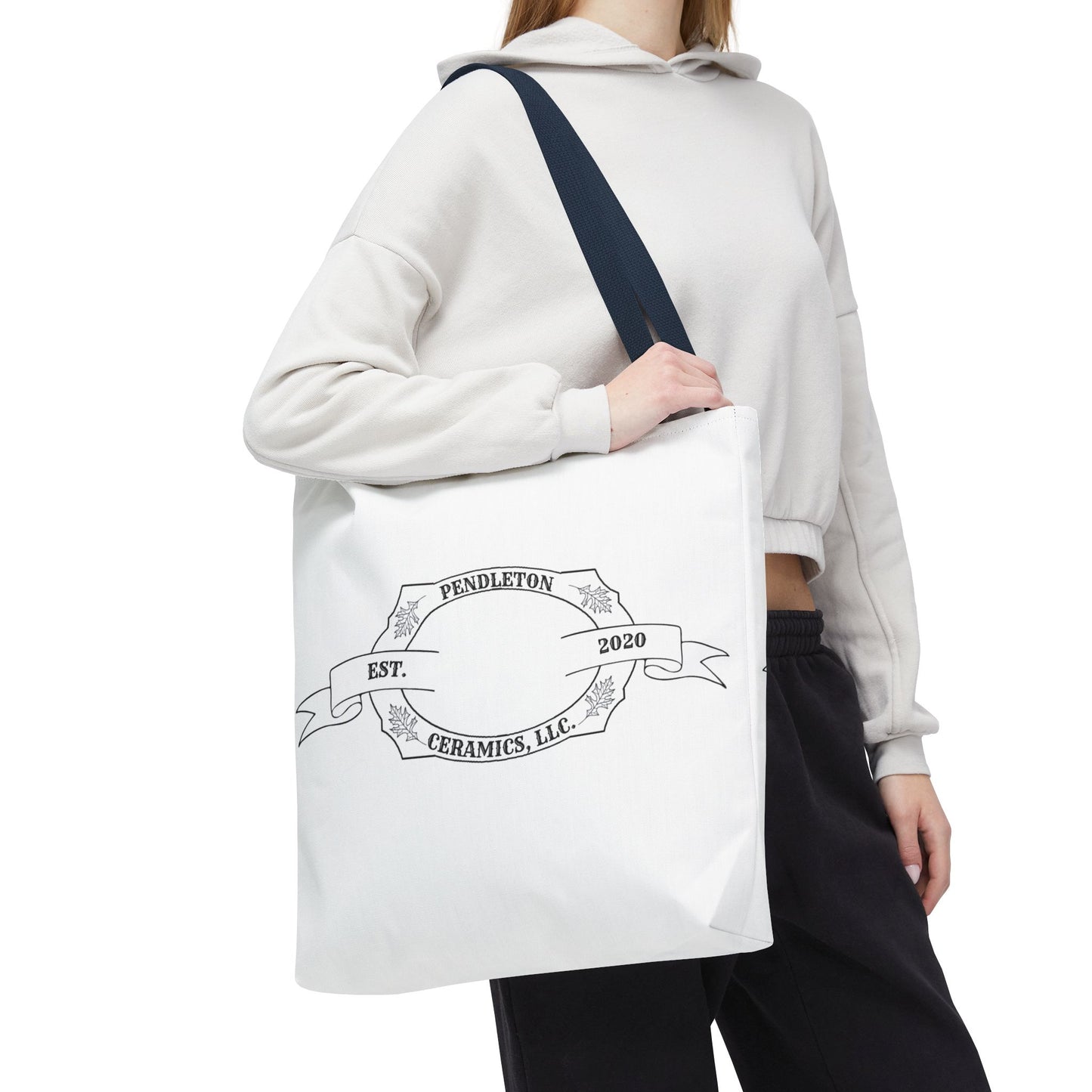 Pendleton Ceramics Logo White Tote Bag
