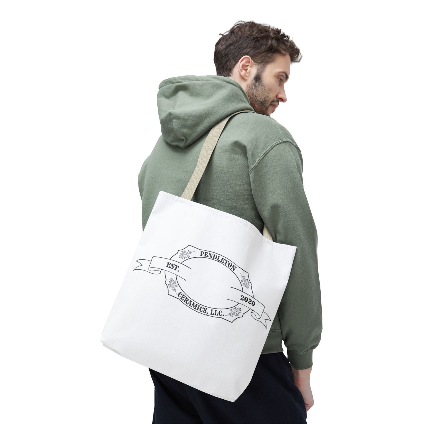 Pendleton Ceramics Logo White Tote Bag