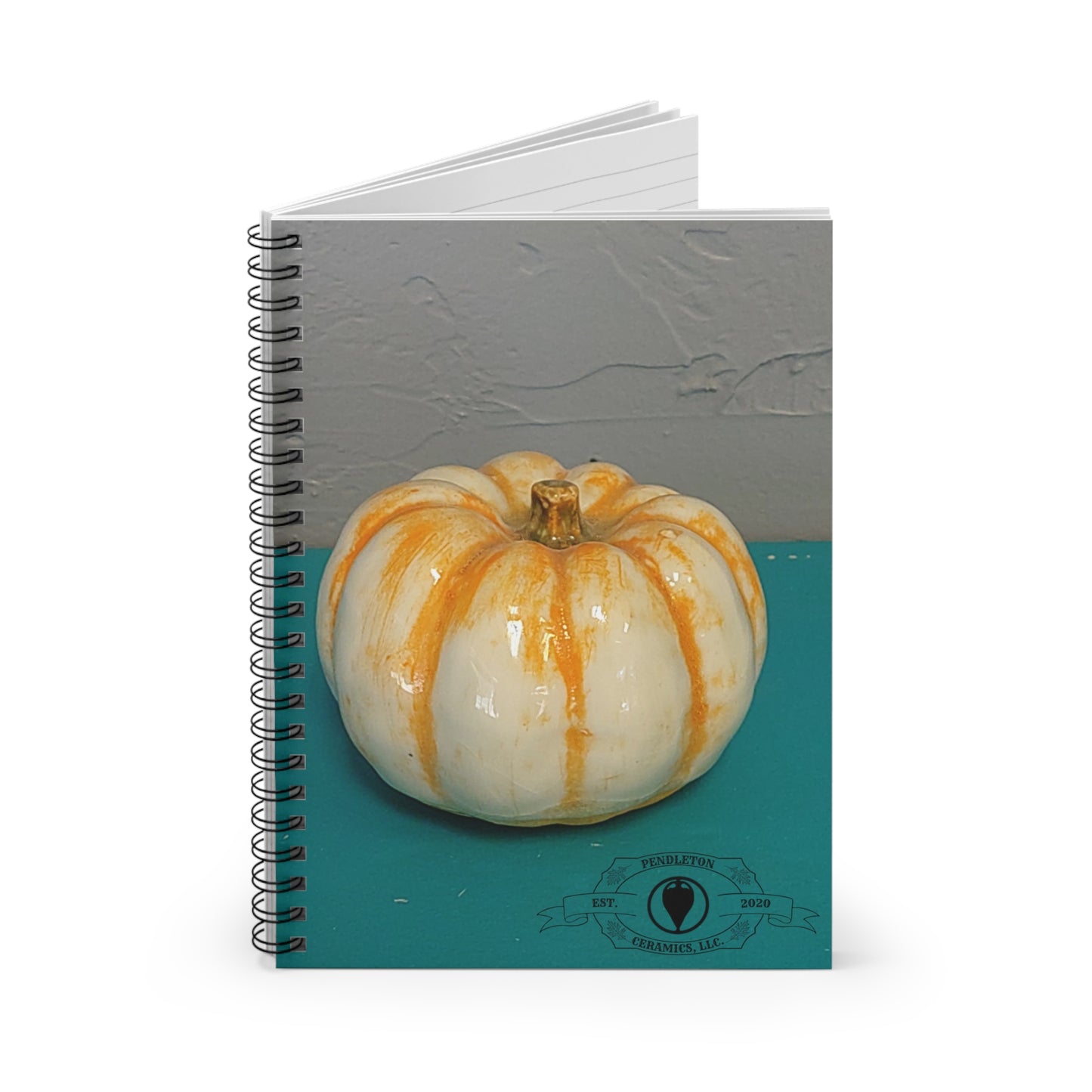 Pumpkin Spiral Rule Lined Notebook