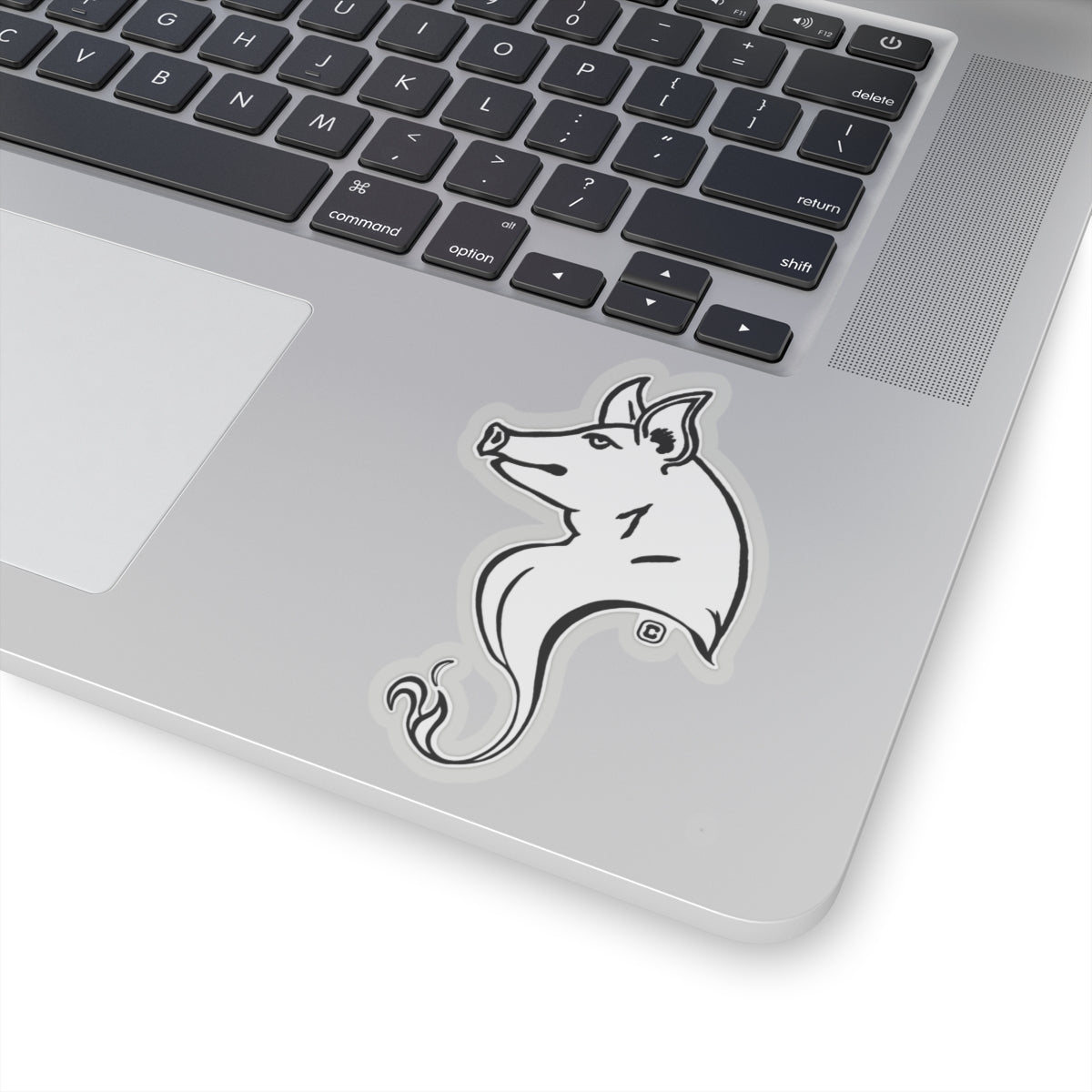 Pig Animal Bust Drawing Kiss-Cut Stickers