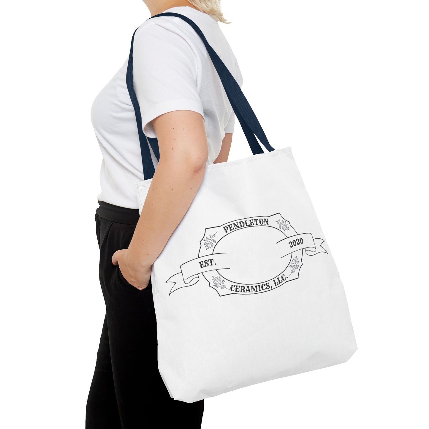 Pendleton Ceramics Logo White Tote Bag