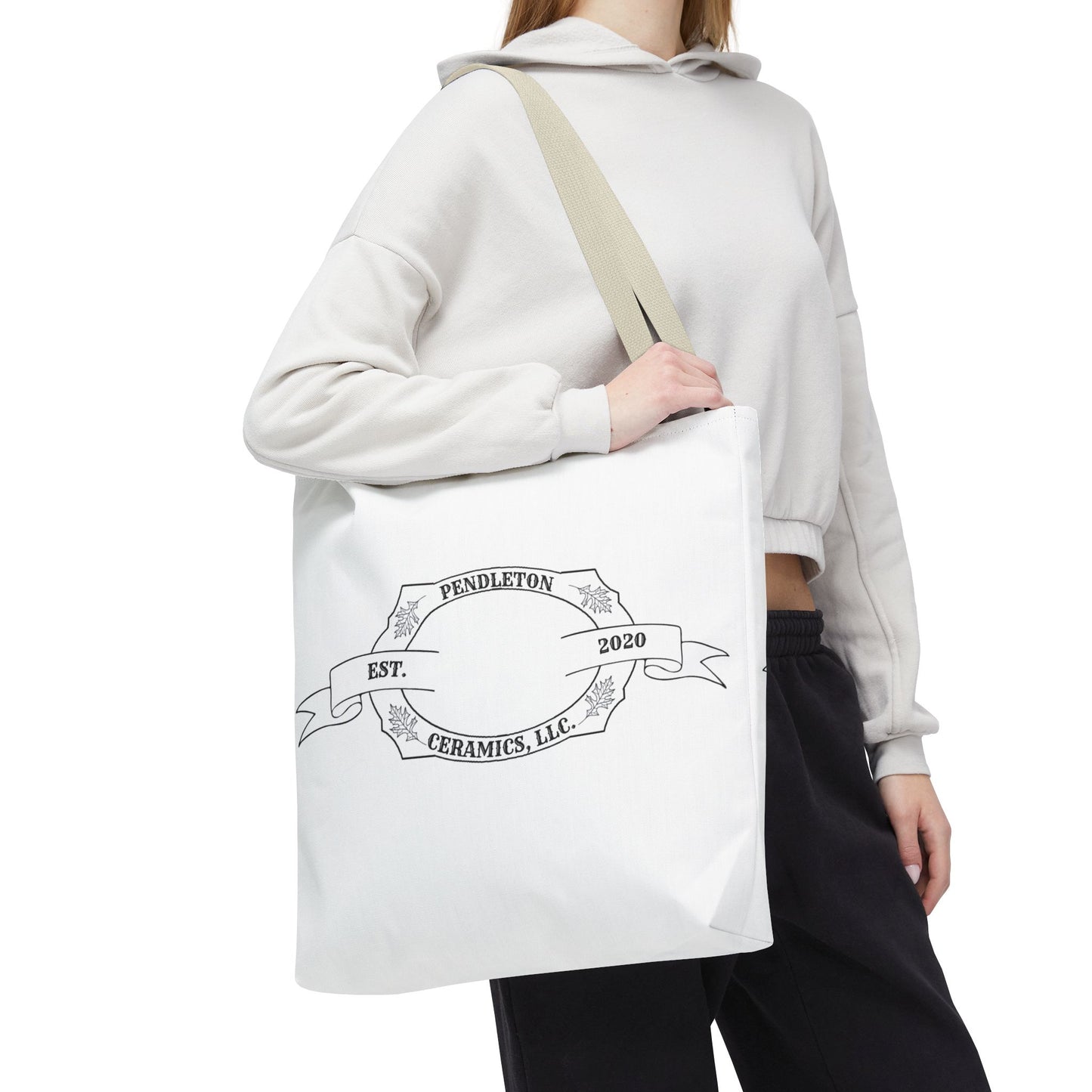 Pendleton Ceramics Logo White Tote Bag