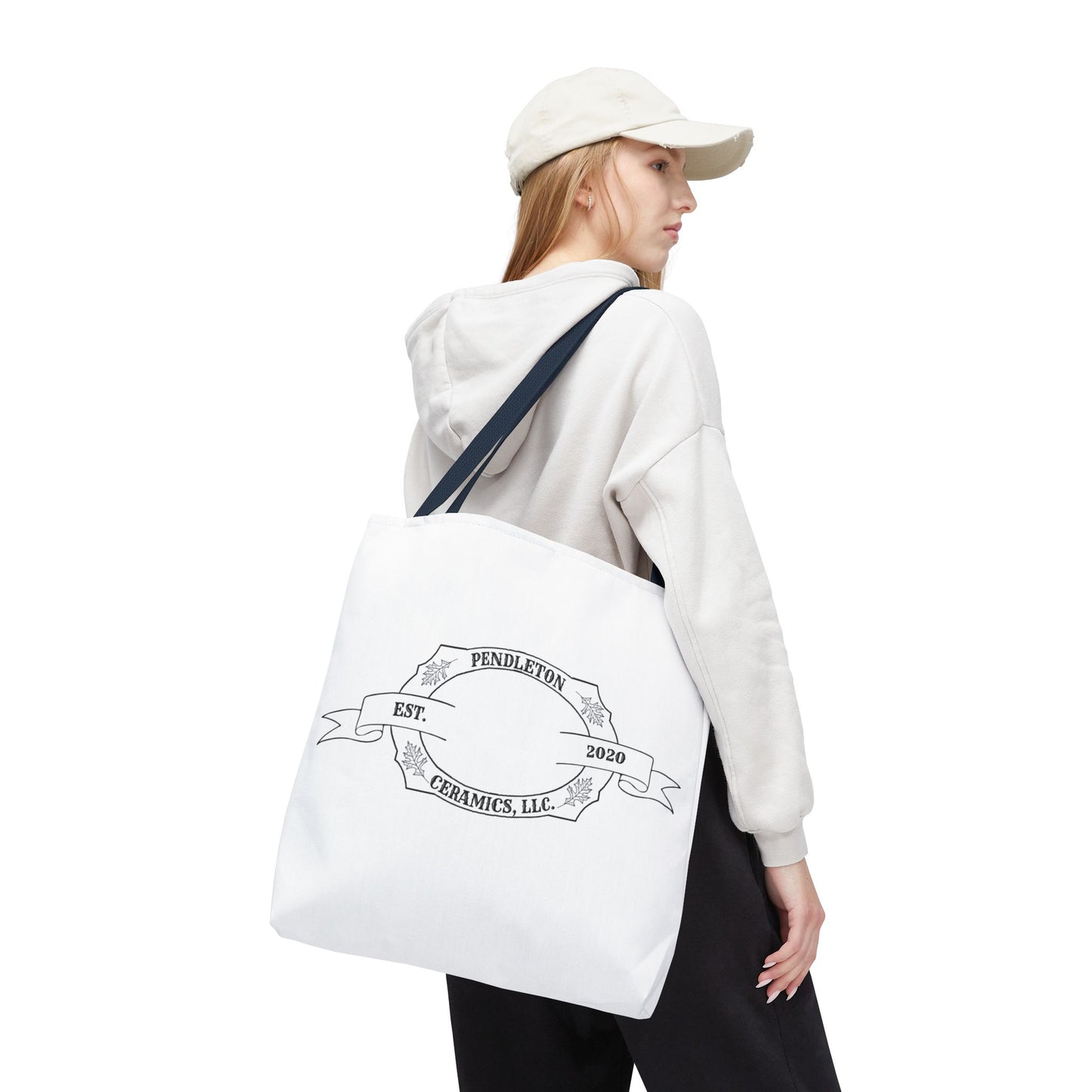 Pendleton Ceramics Logo White Tote Bag