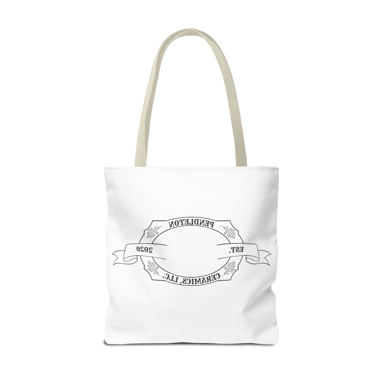 Pendleton Ceramics Logo White Tote Bag