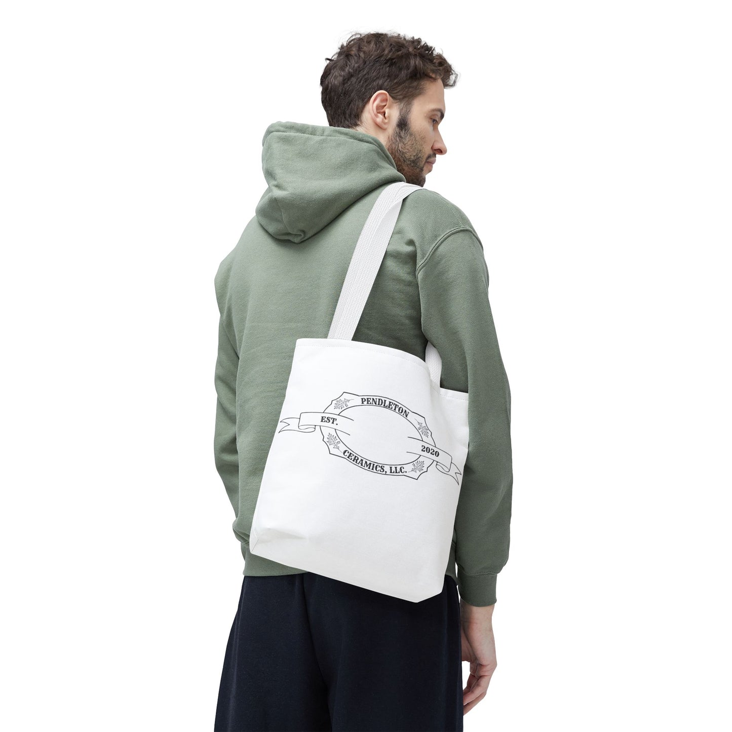 Pendleton Ceramics Logo White Tote Bag