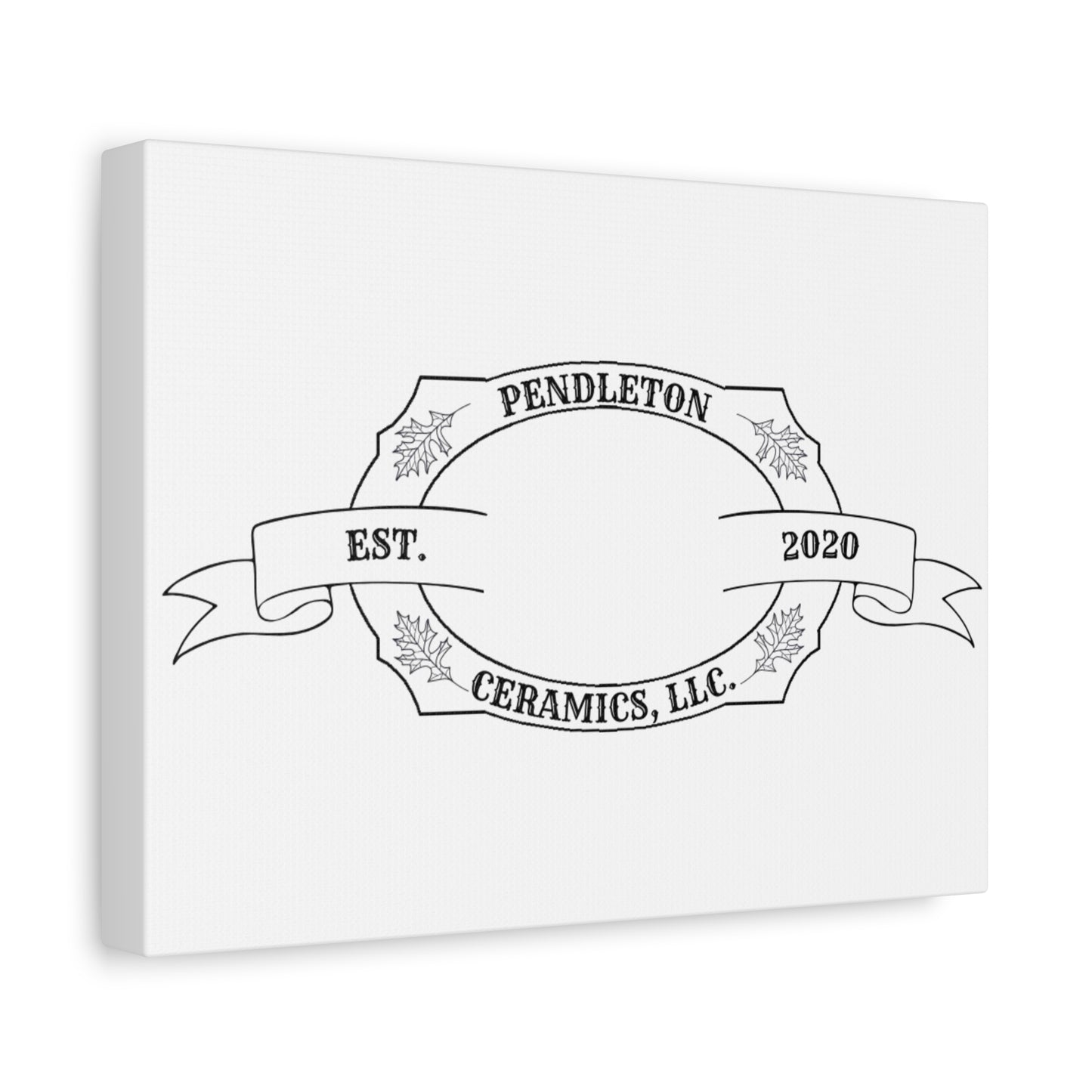 Pendleton Ceramics Logo Custom Framed Canvas Wall Art