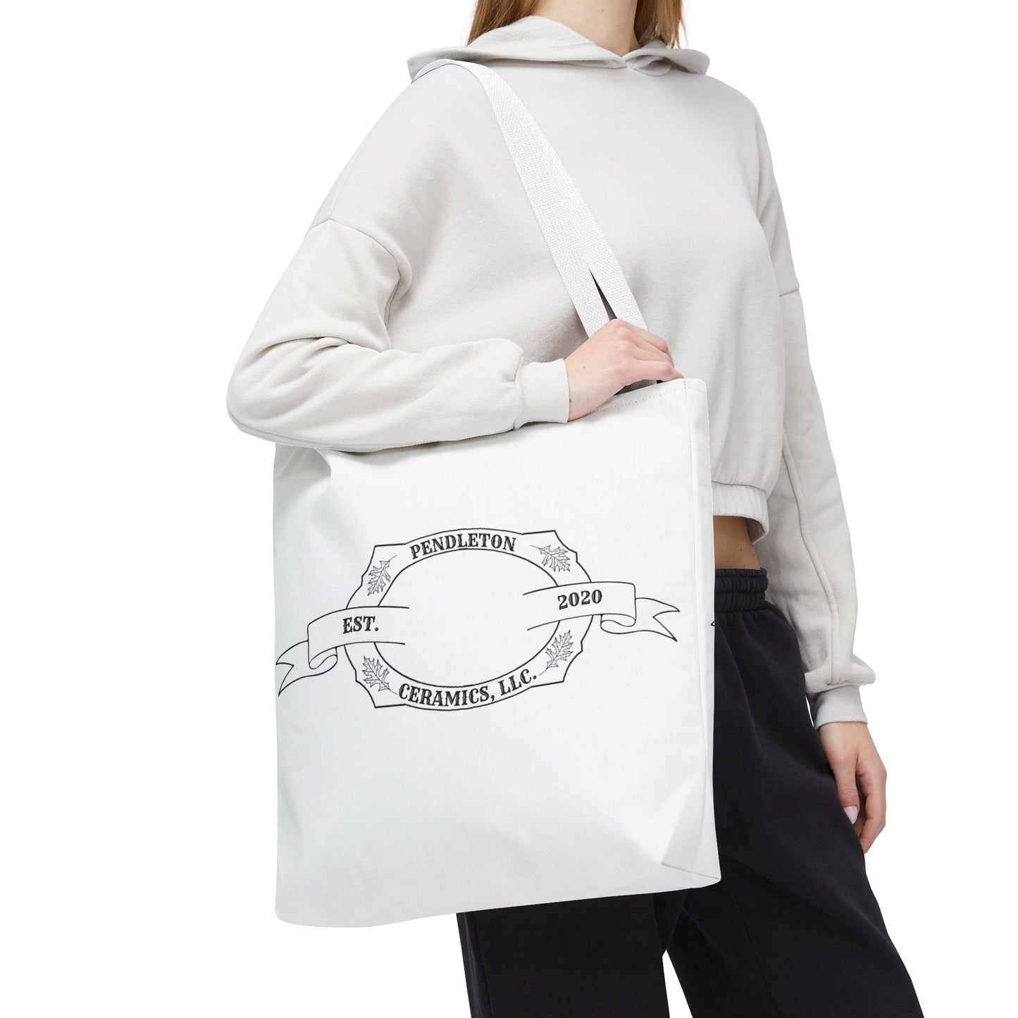 Pendleton Ceramics Logo White Tote Bag