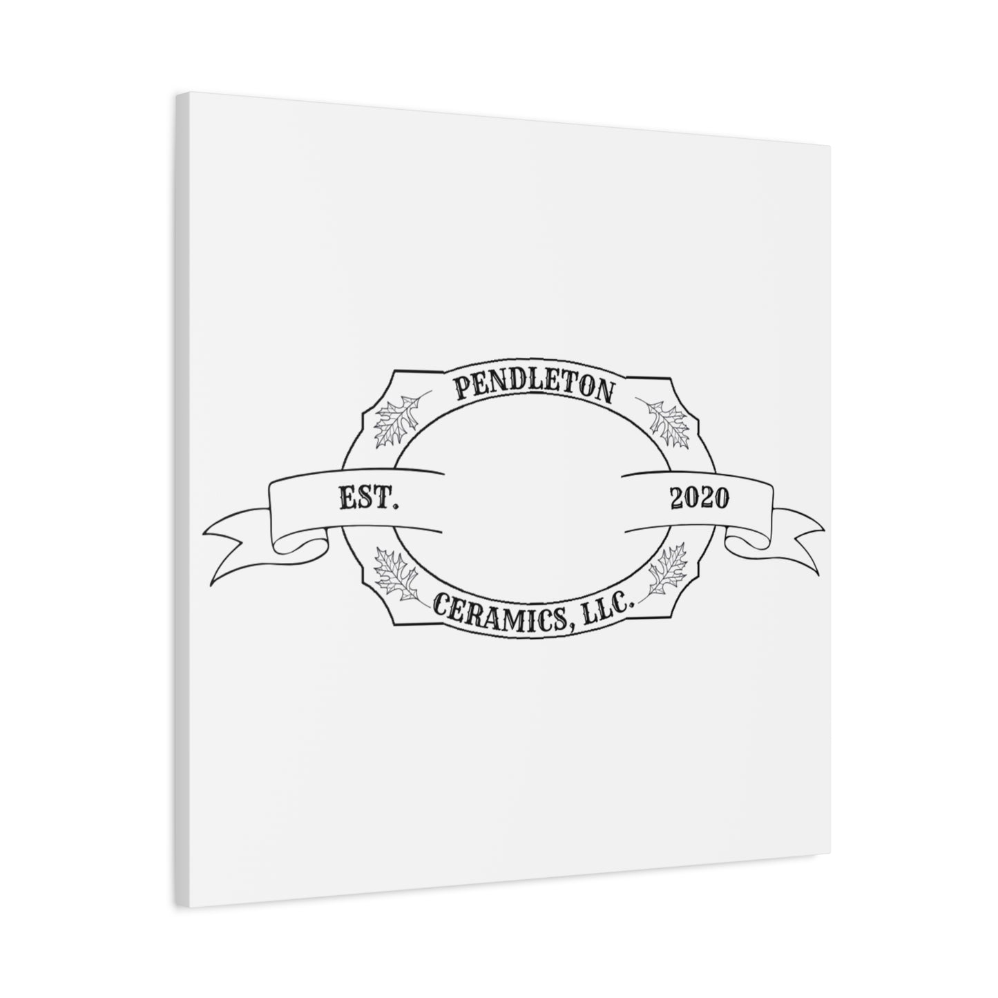 Pendleton Ceramics Logo Custom Framed Canvas Wall Art