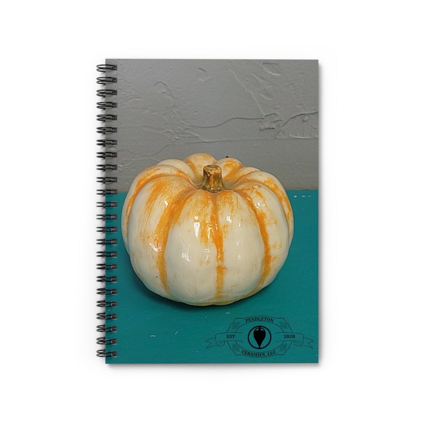 Pumpkin Spiral Rule Lined Notebook