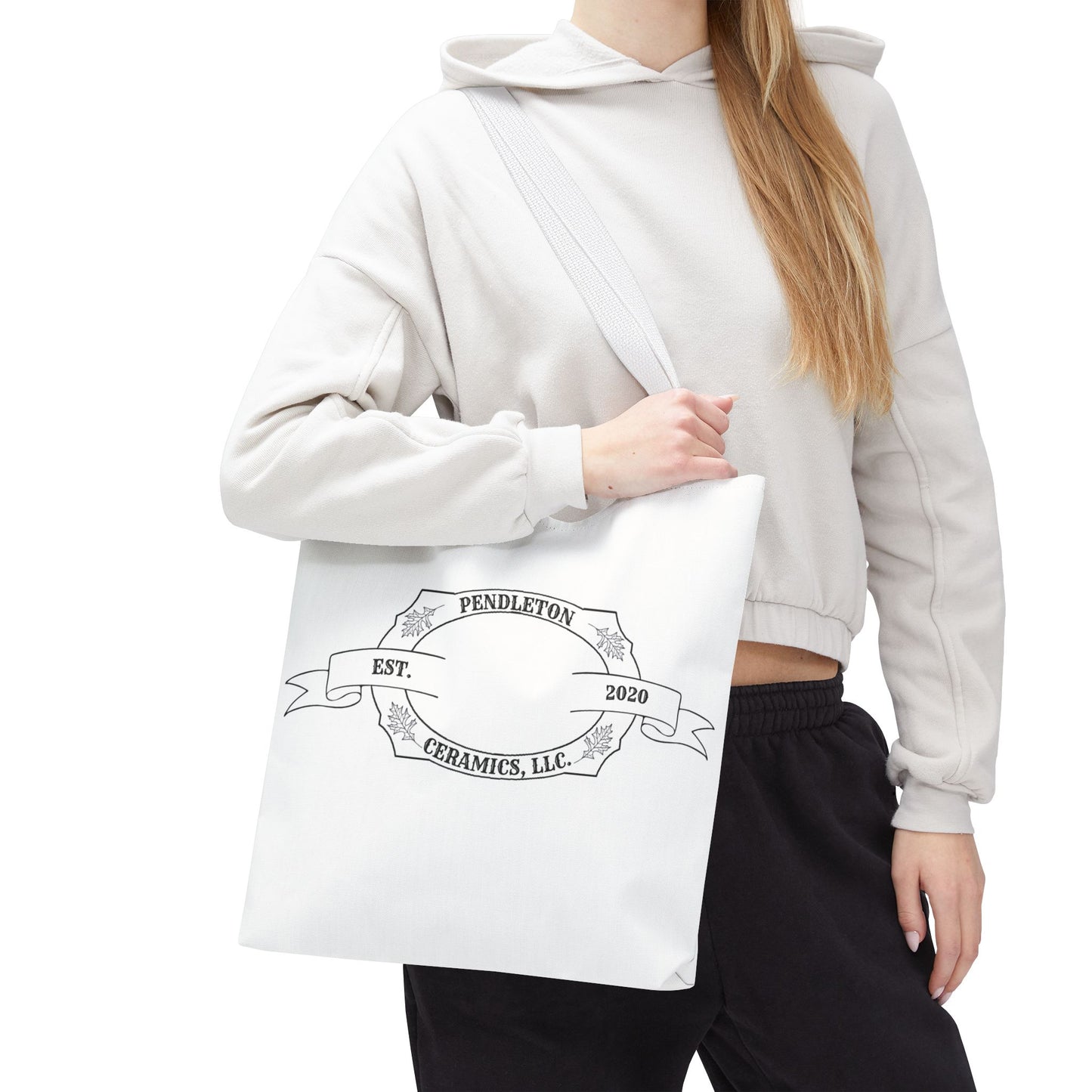 Pendleton Ceramics Logo White Tote Bag