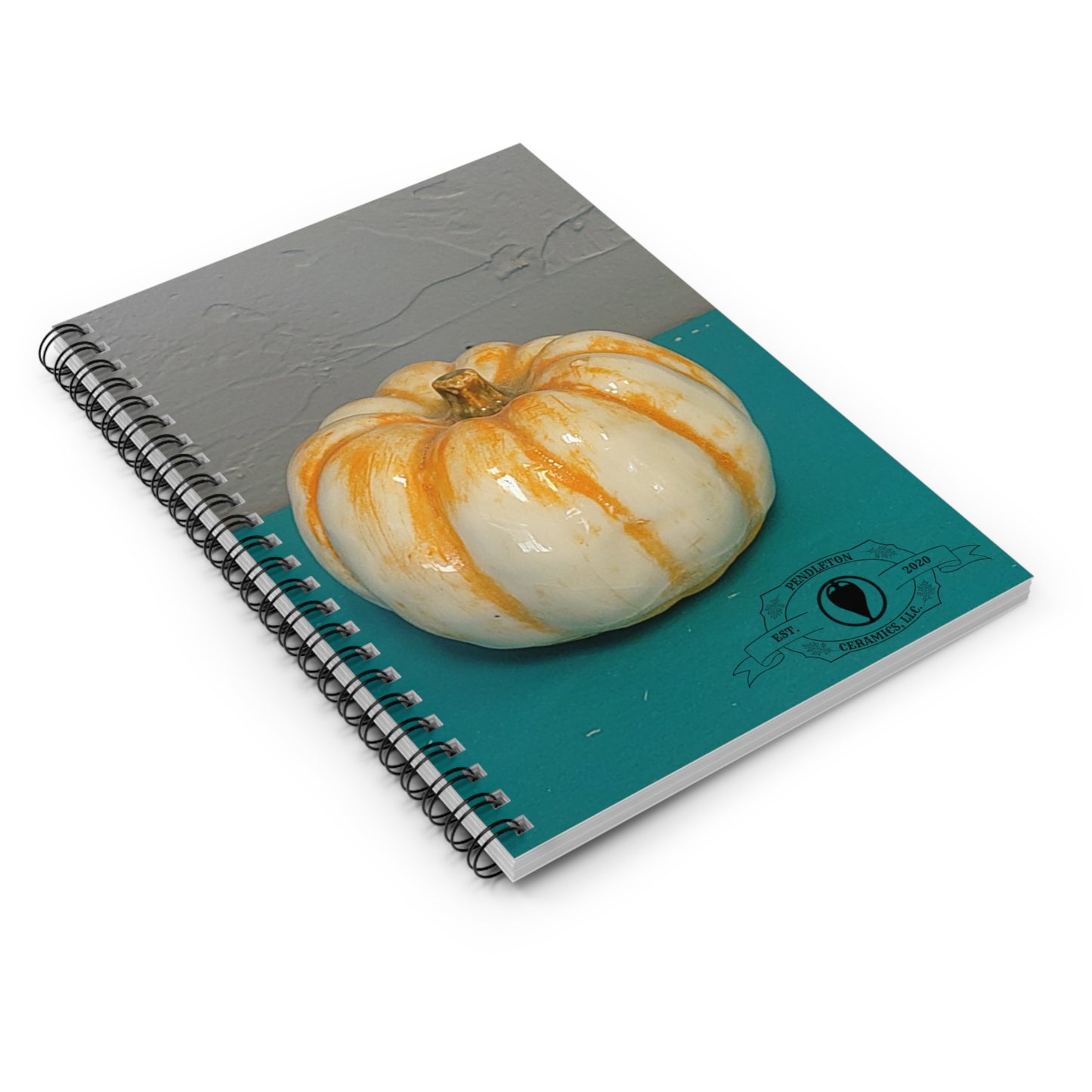 Pumpkin Spiral Rule Lined Notebook