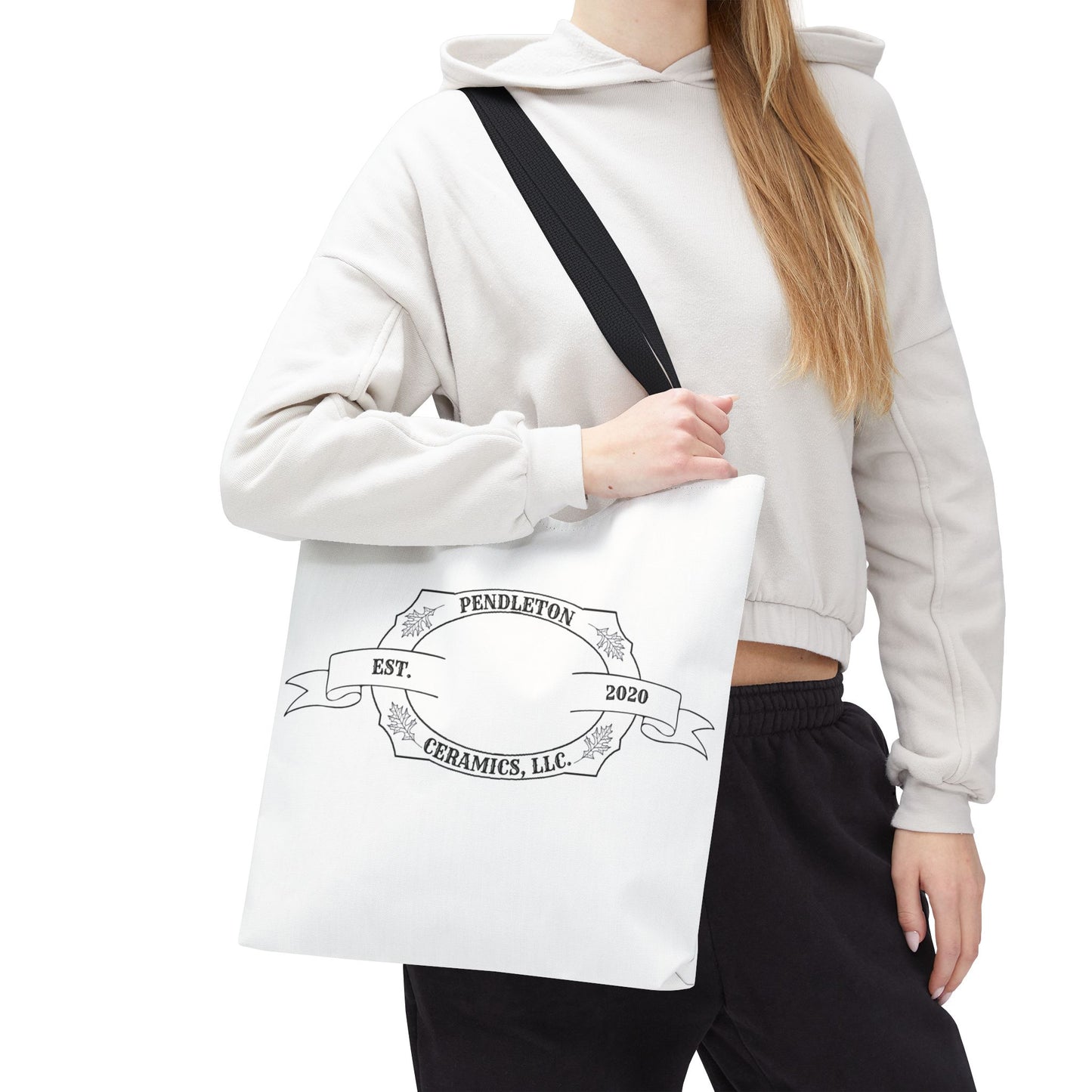 Pendleton Ceramics Logo White Tote Bag