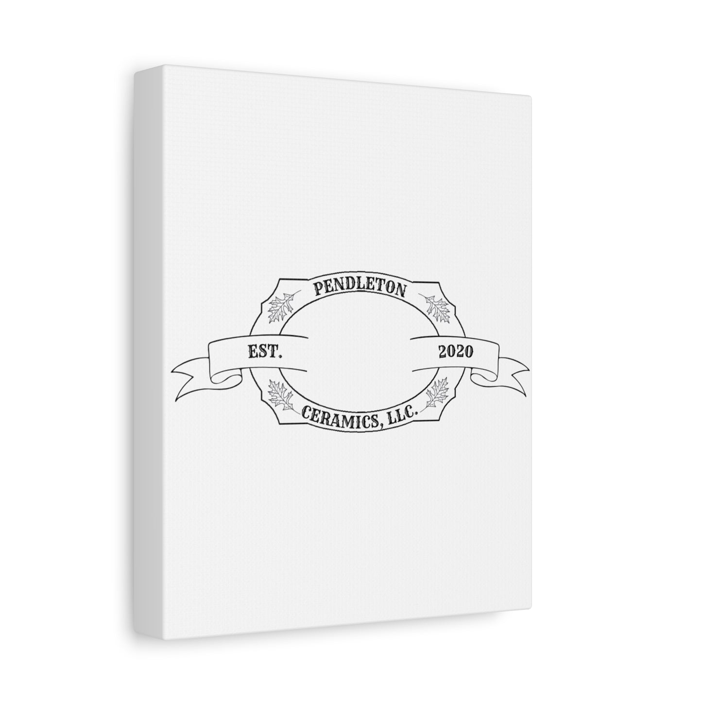 Pendleton Ceramics Logo Custom Framed Canvas Wall Art