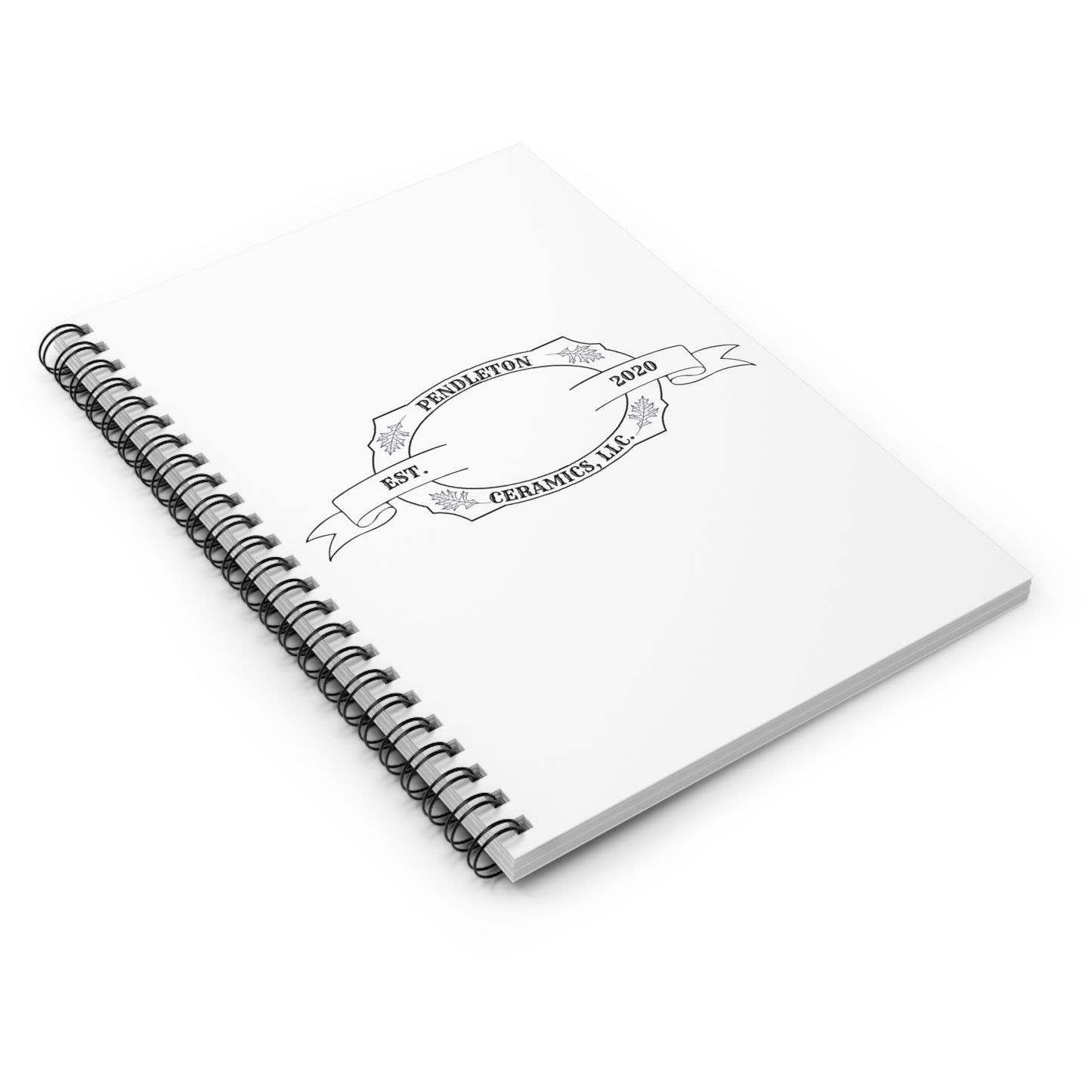 Pendleton Ceramics Logo Spiral Ruled Line Notebook