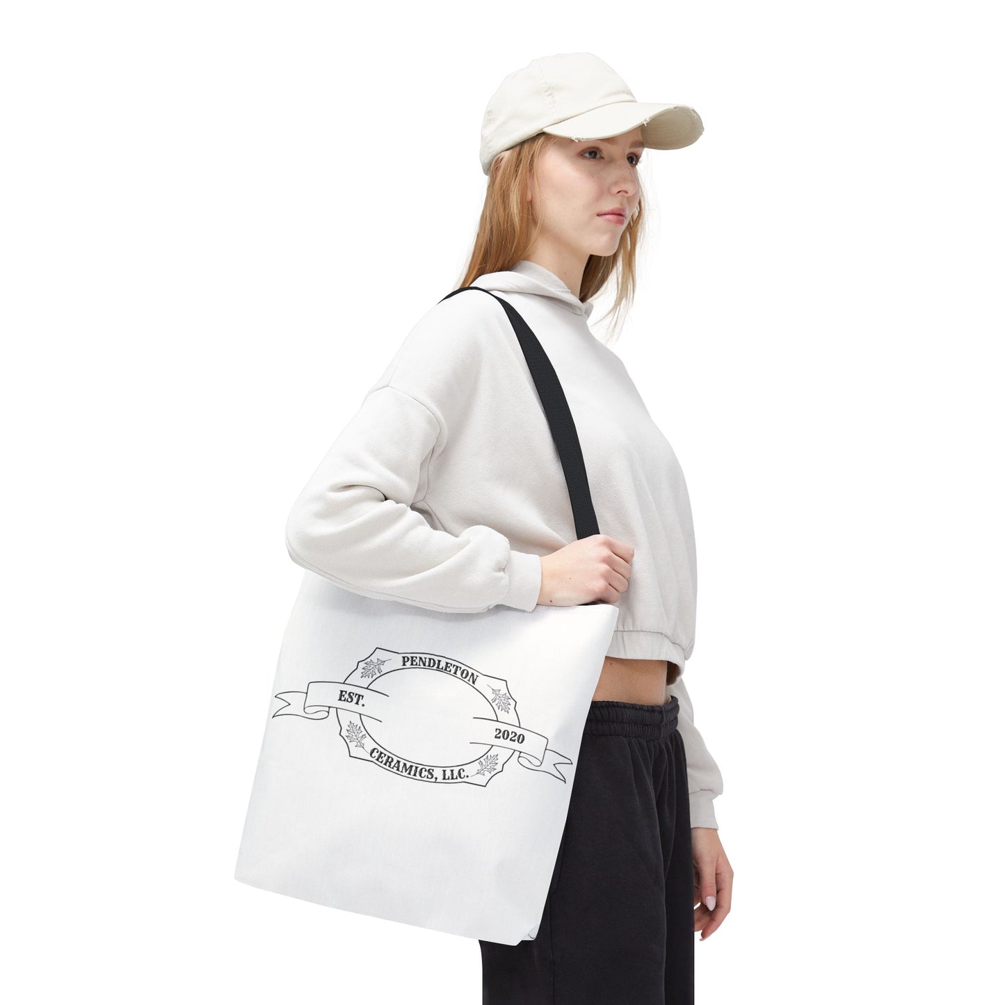Pendleton Ceramics Logo White Tote Bag