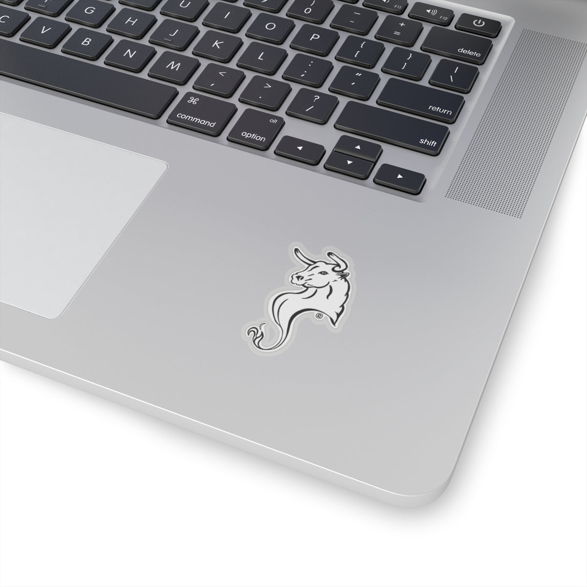 Bull Horns Up Animal Bust Drawing Kiss-Cut Stickers