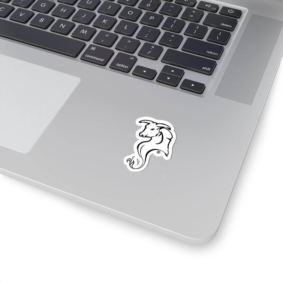 Bull Horns Down Animal Bust Drawing Kiss Cut Sticker