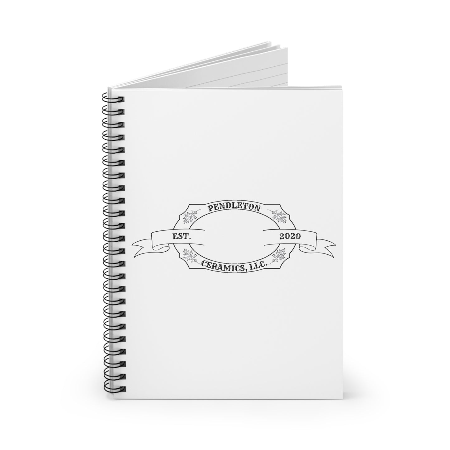 Pendleton Ceramics Logo Spiral Ruled Line Notebook