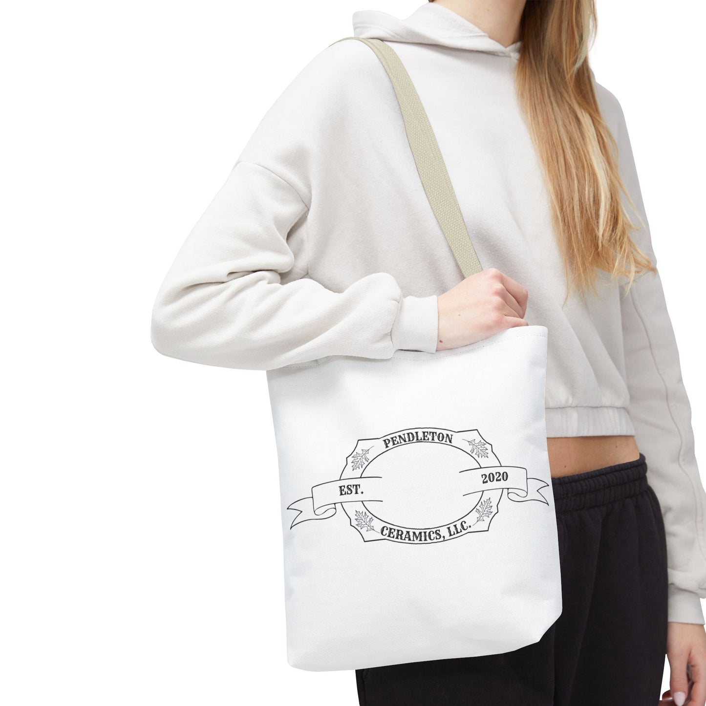 Pendleton Ceramics Logo White Tote Bag
