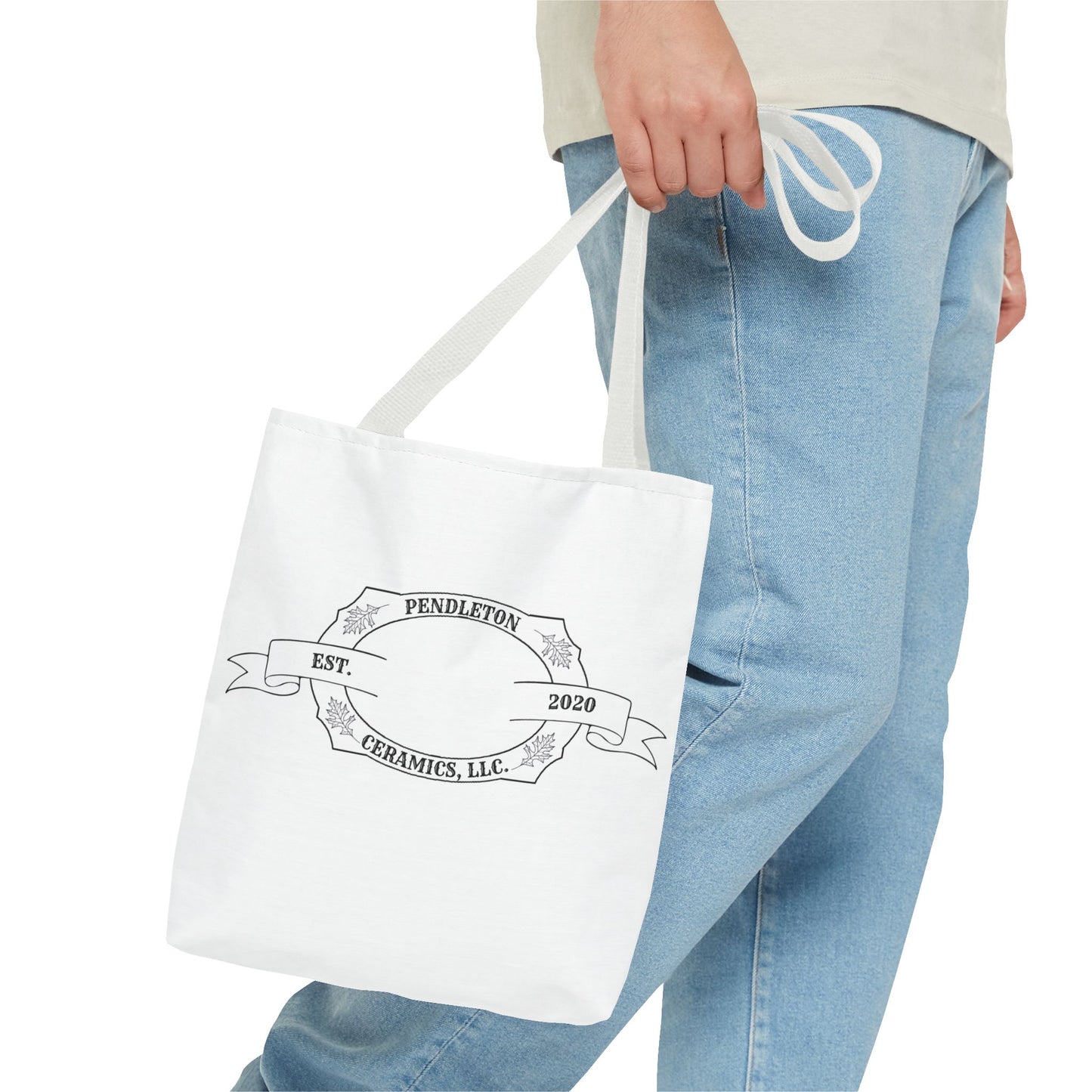 Pendleton Ceramics Logo White Tote Bag