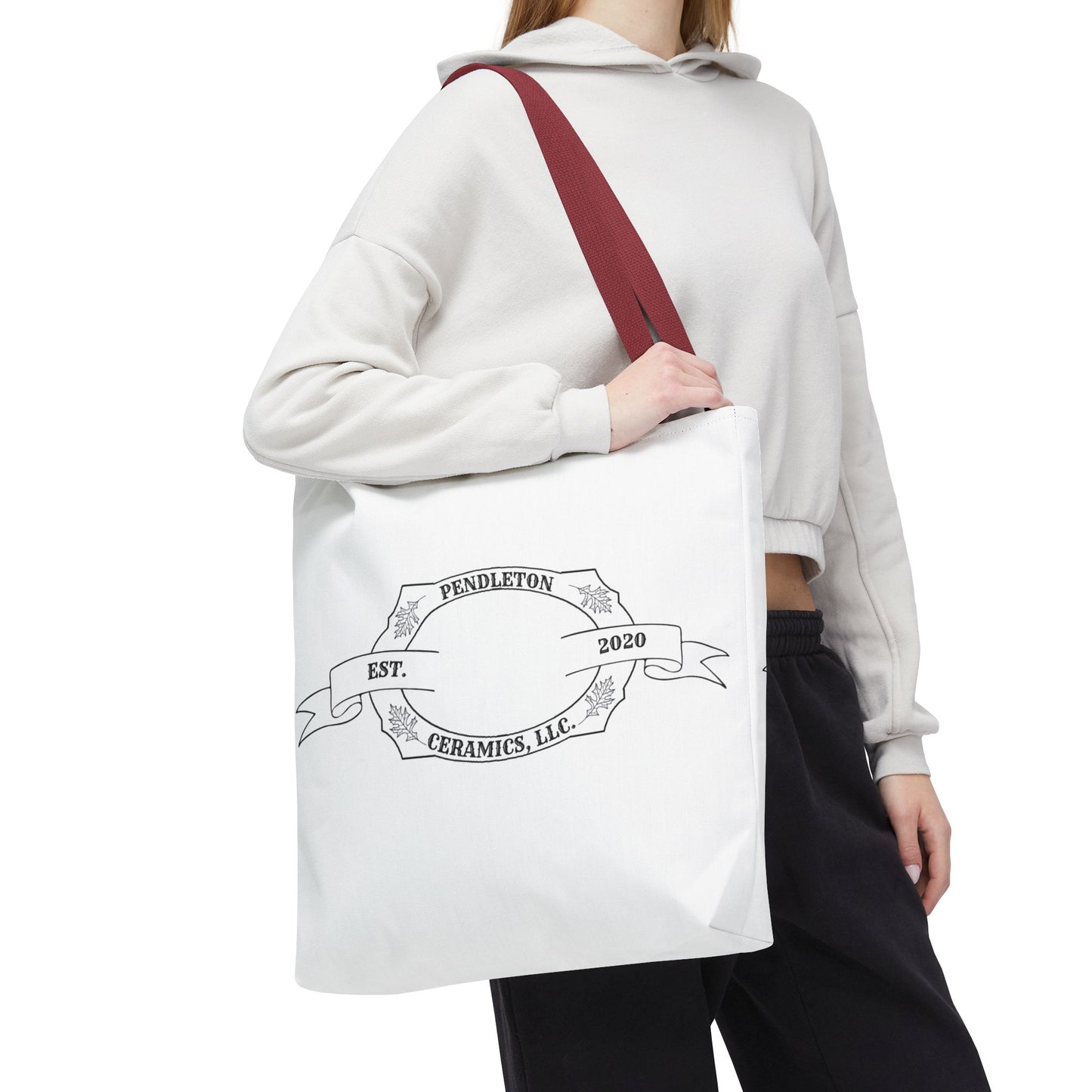 Pendleton Ceramics Logo White Tote Bag