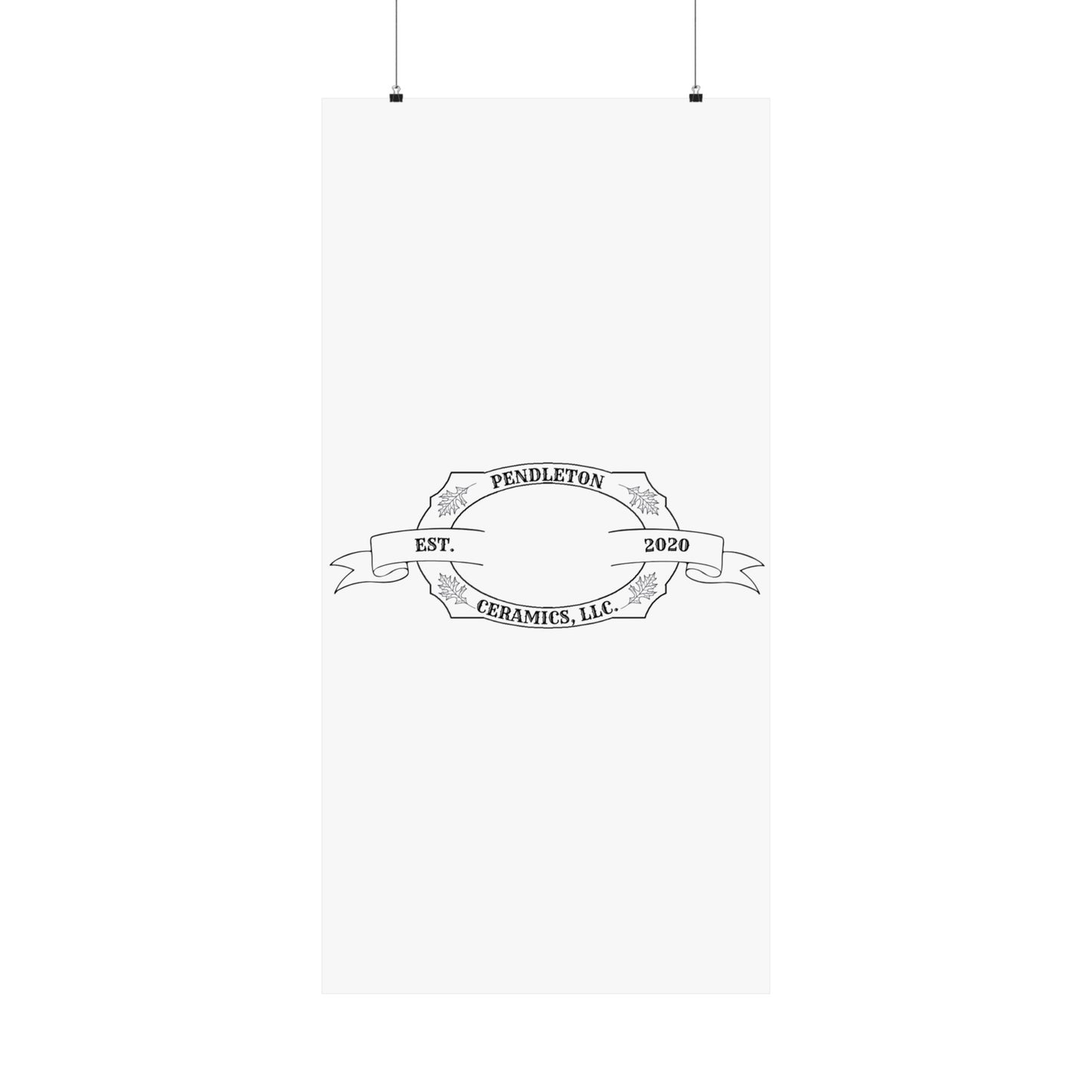 Pendleton Ceramics Logo Matte Vertical Poster
