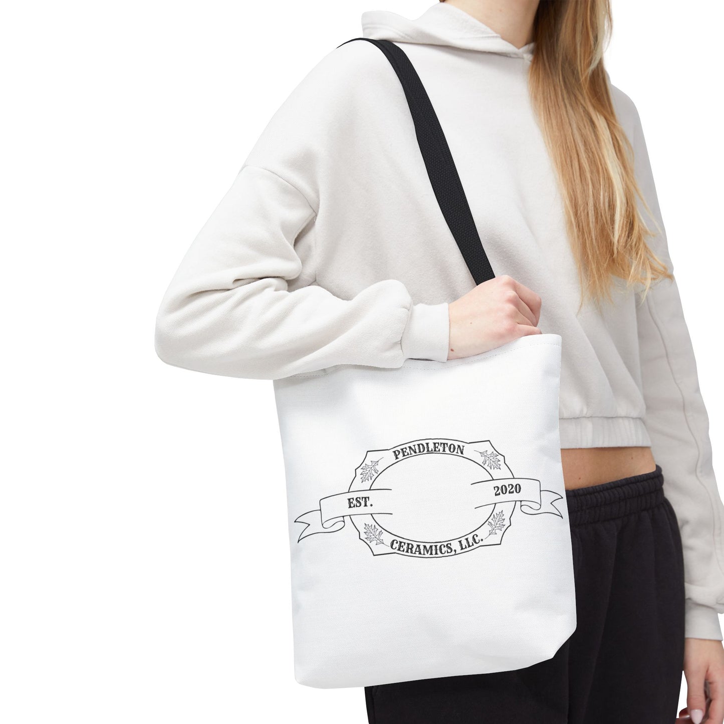 Pendleton Ceramics Logo White Tote Bag