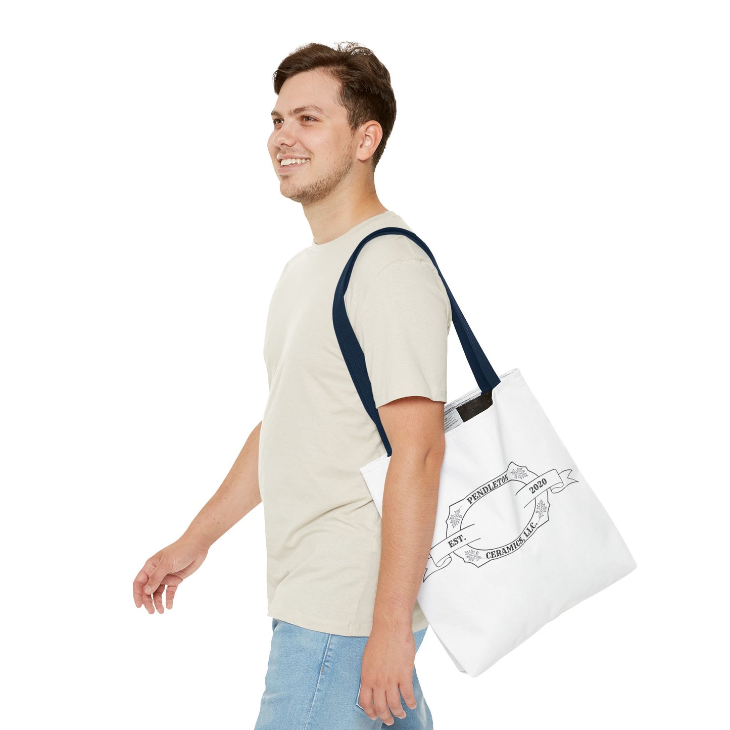 Pendleton Ceramics Logo White Tote Bag