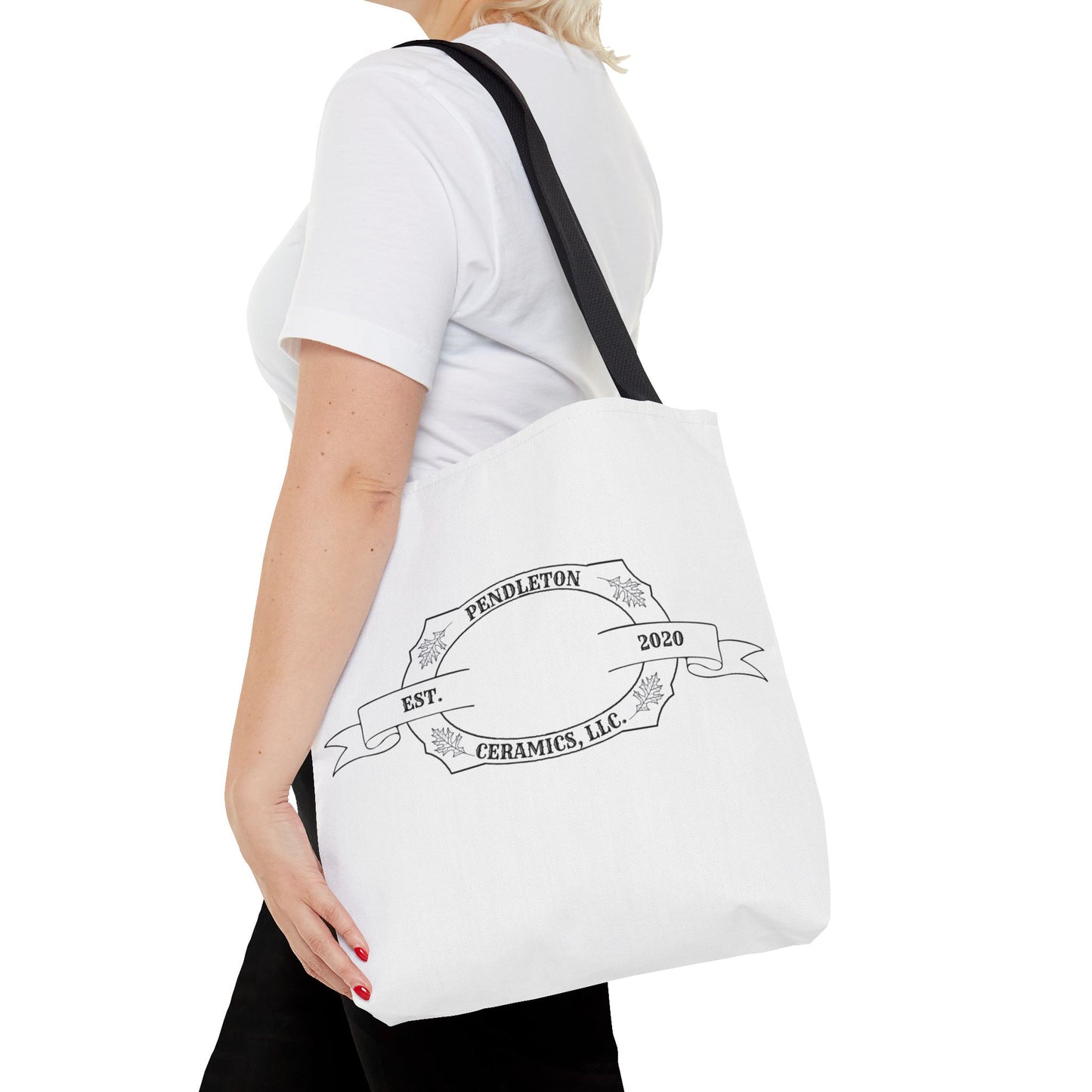 Pendleton Ceramics Logo White Tote Bag