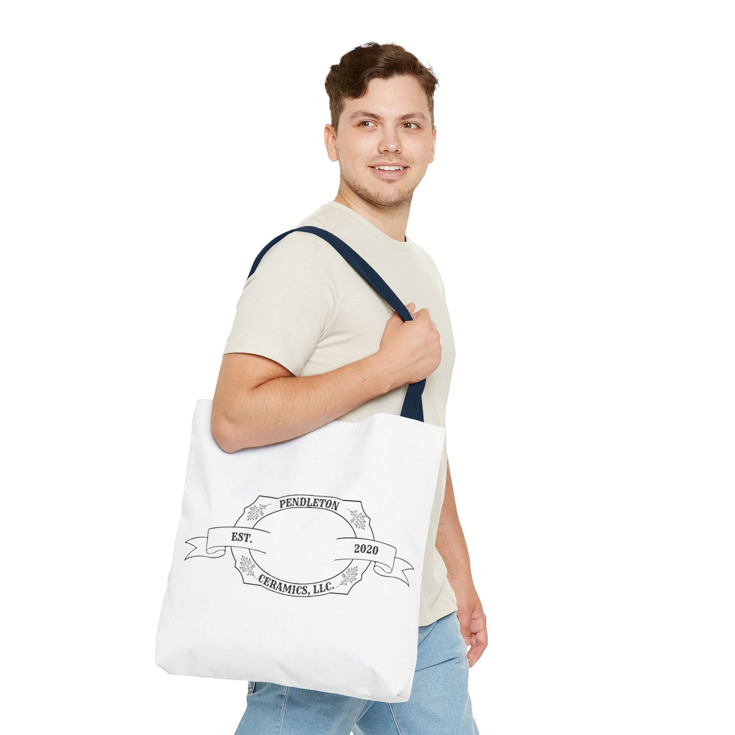 Pendleton Ceramics Logo White Tote Bag