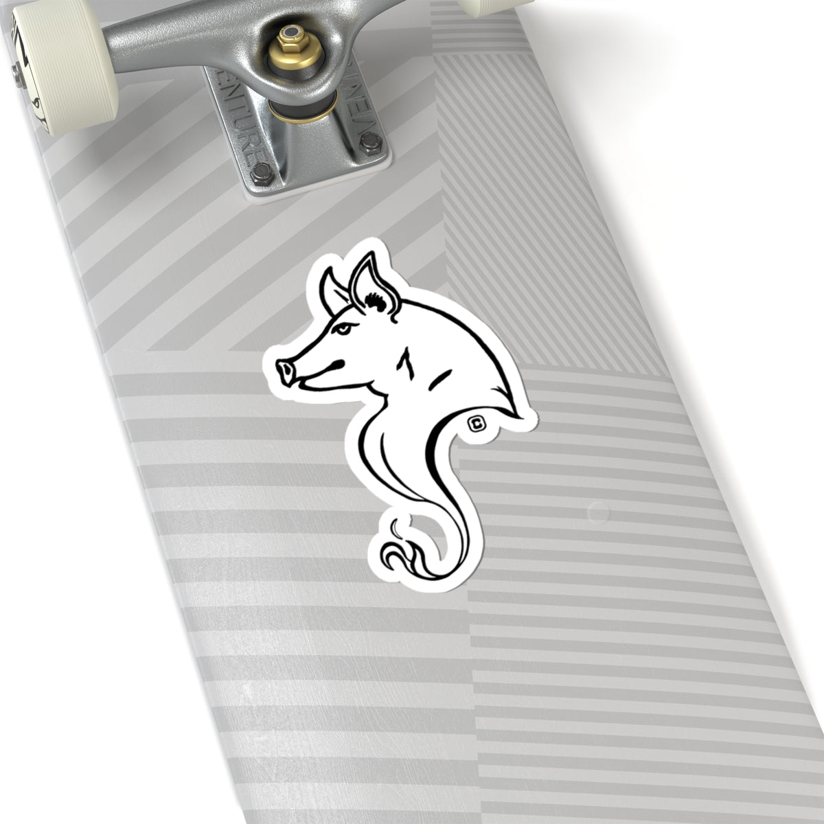 Pig Animal Bust Drawing Kiss-Cut Stickers