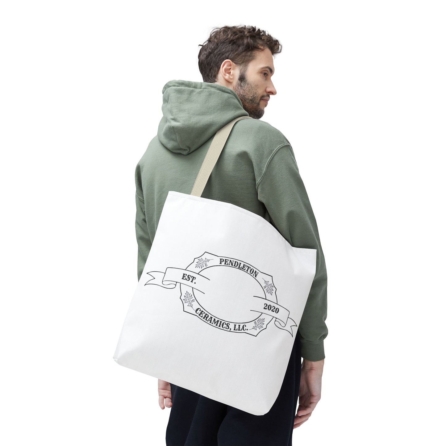 Pendleton Ceramics Logo White Tote Bag