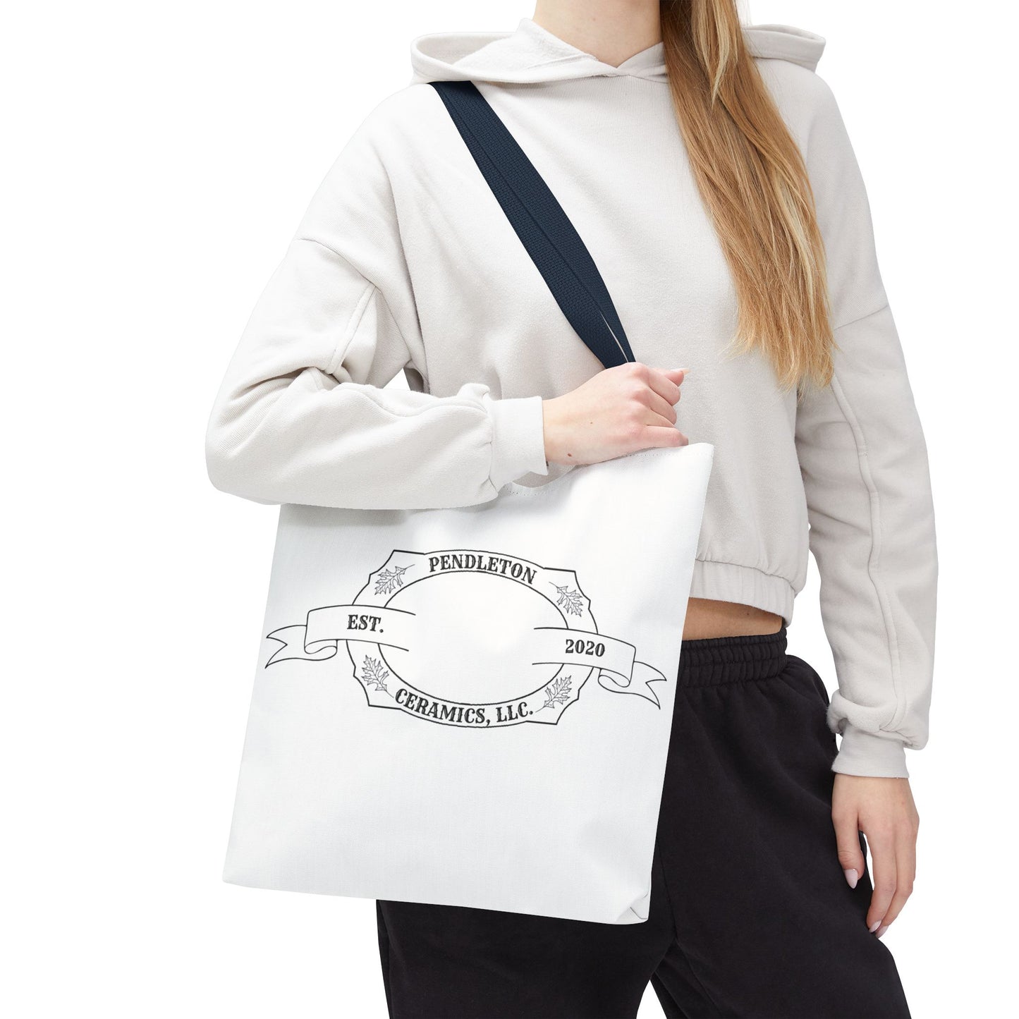 Pendleton Ceramics Logo White Tote Bag