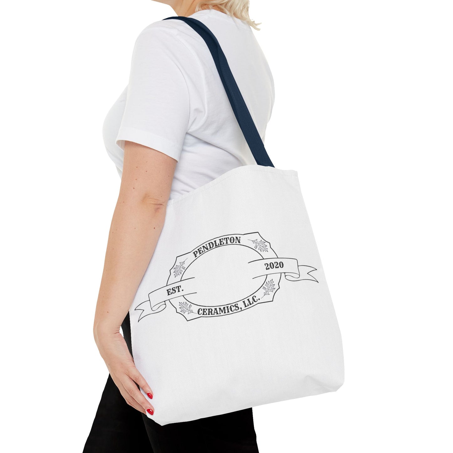 Pendleton Ceramics Logo White Tote Bag
