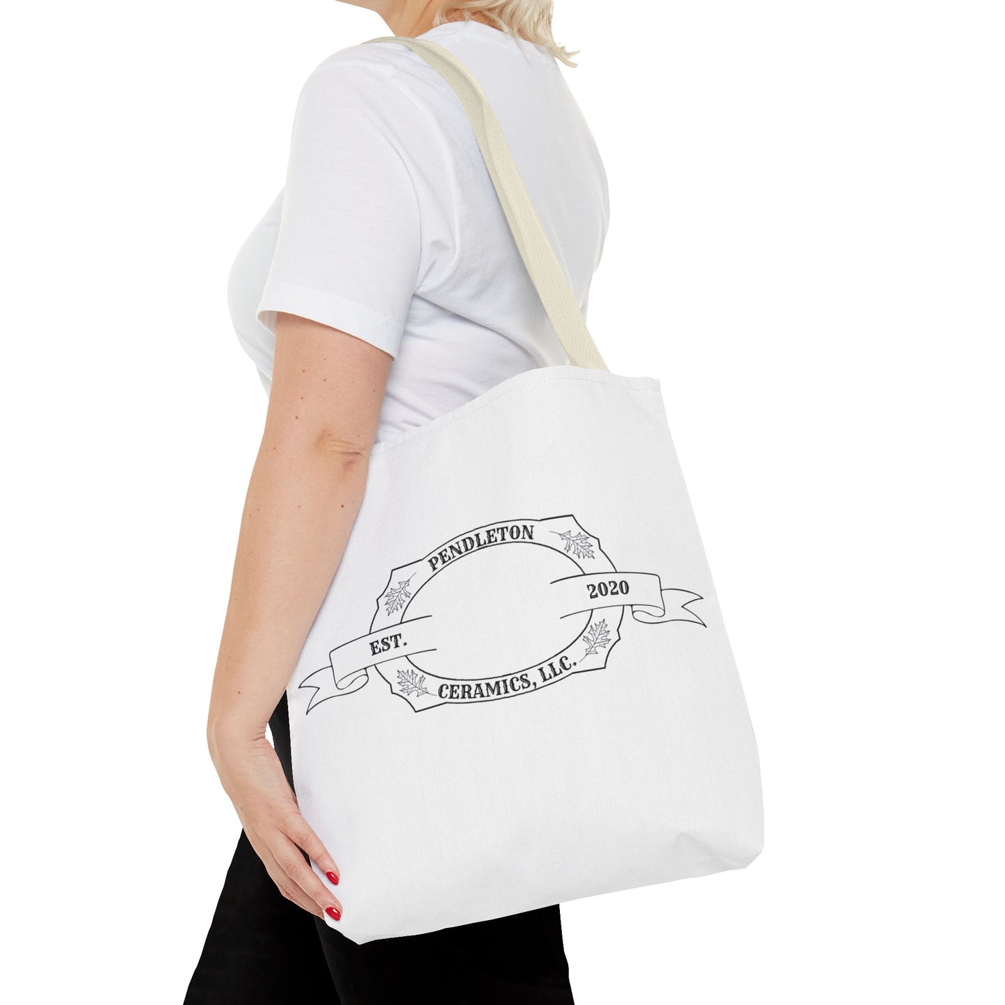 Pendleton Ceramics Logo White Tote Bag