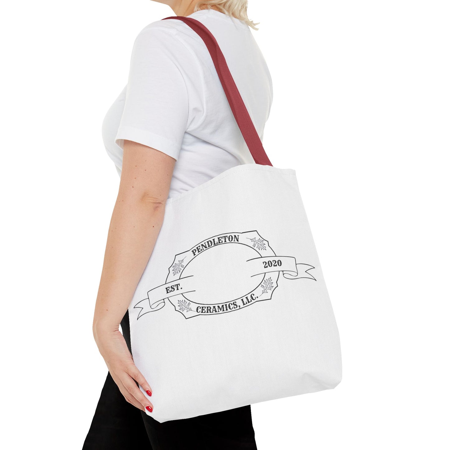 Pendleton Ceramics Logo White Tote Bag