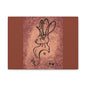 Dust Storm Jackalope Bust Drawing Canvas Wall Decor