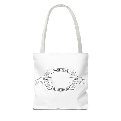 Pendleton Ceramics Logo White Tote Bag