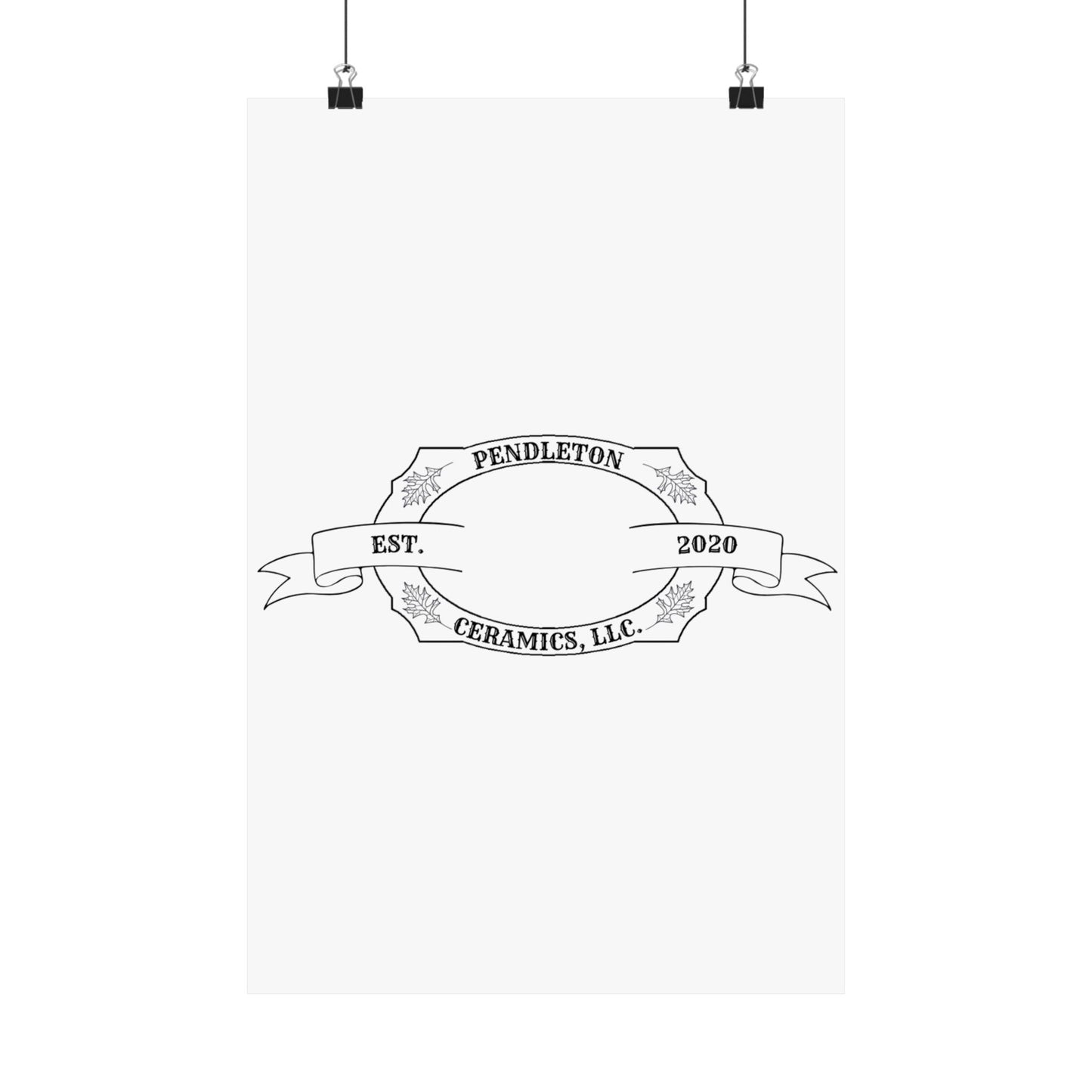 Pendleton Ceramics Logo Matte Vertical Poster
