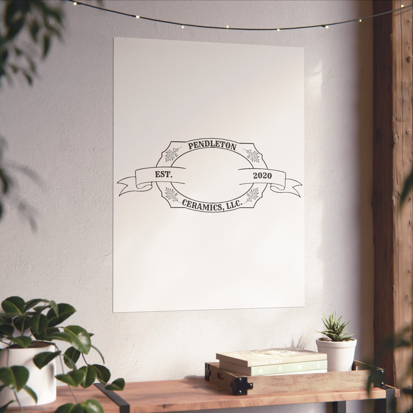 Pendleton Ceramics Logo Matte Vertical Poster