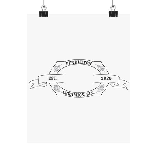 Pendleton Ceramics Logo Matte Vertical Poster