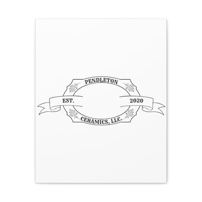 Pendleton Ceramics Logo Custom Framed Canvas Wall Art